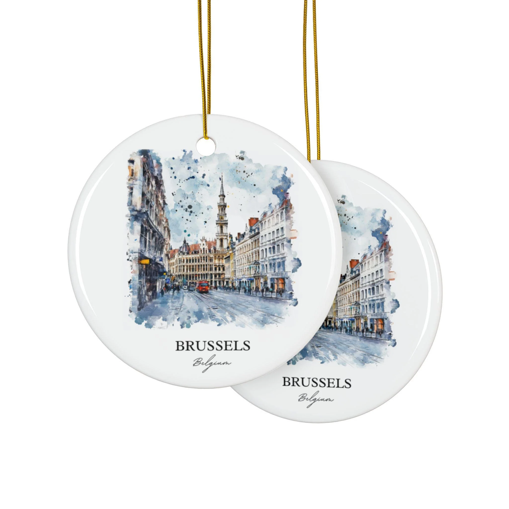 Brussels Ornament: Unique Brussels Belgium Souvenir, Brussels Xmas Decor, and Authentic Brussels Belgium Gift - Image 2