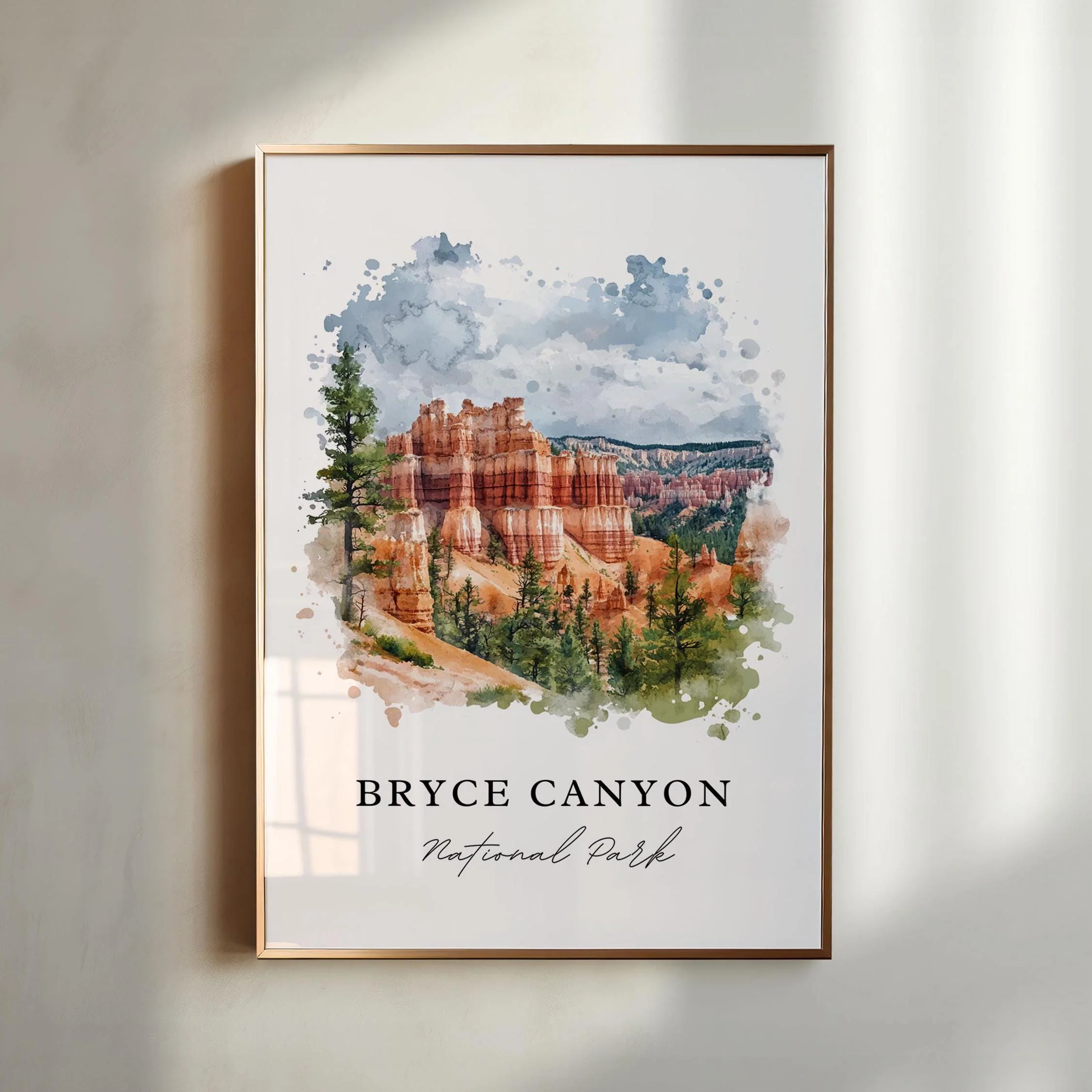 Bryce Canyon, Utah – Watercolor Art Print