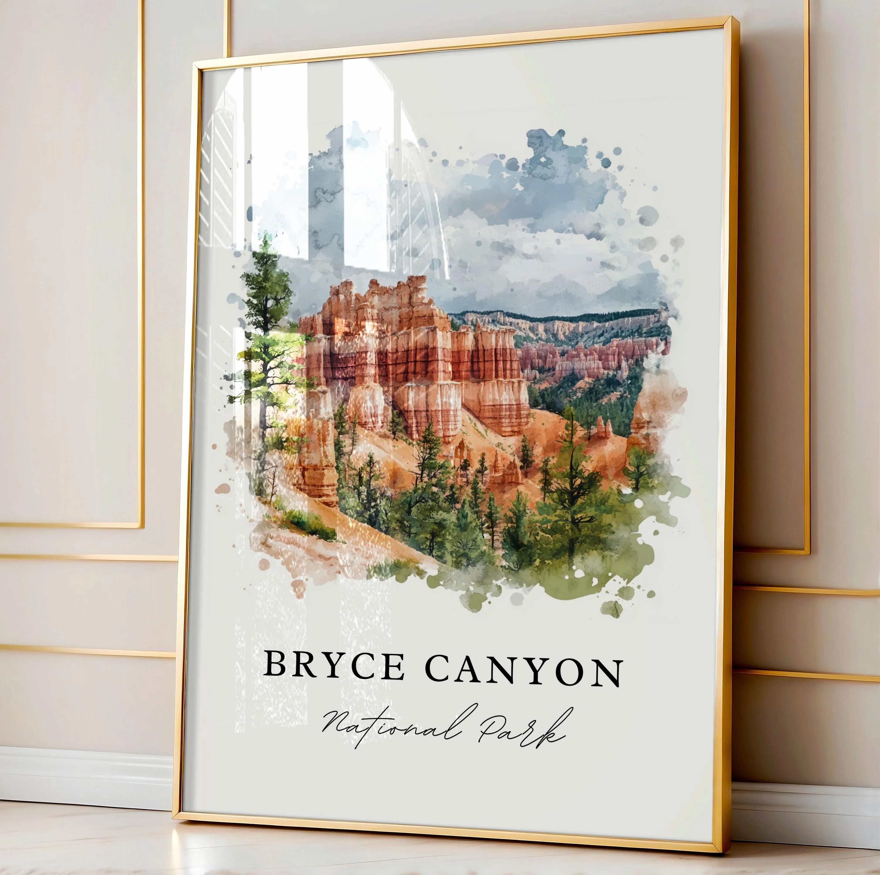 Bryce Canyon, Utah – Watercolor Art Print - Image 4