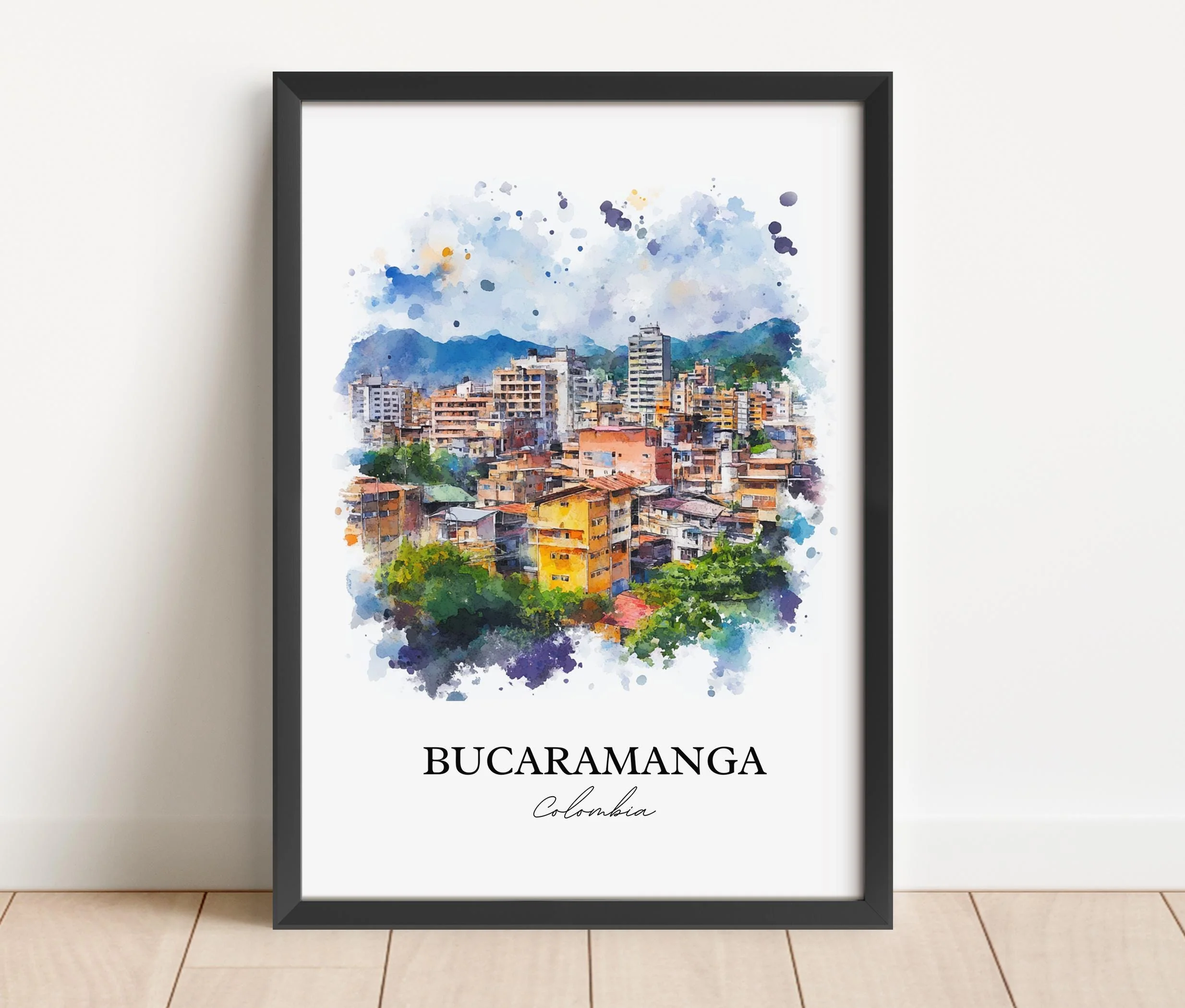 Bucaramanga, Colombia – Watercolor Art Print - Image 5