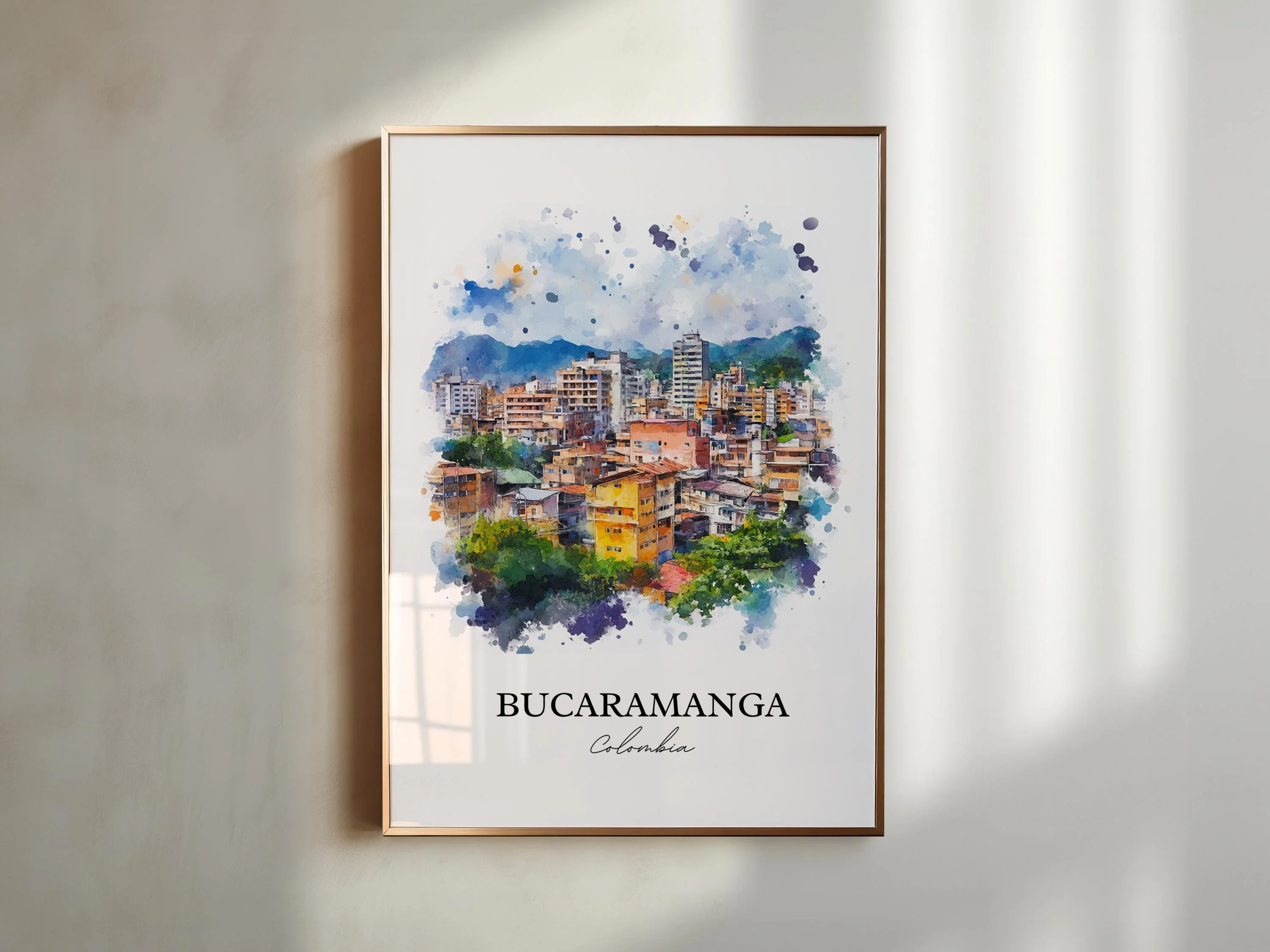 Bucaramanga, Colombia – Watercolor Art Print - Image 6