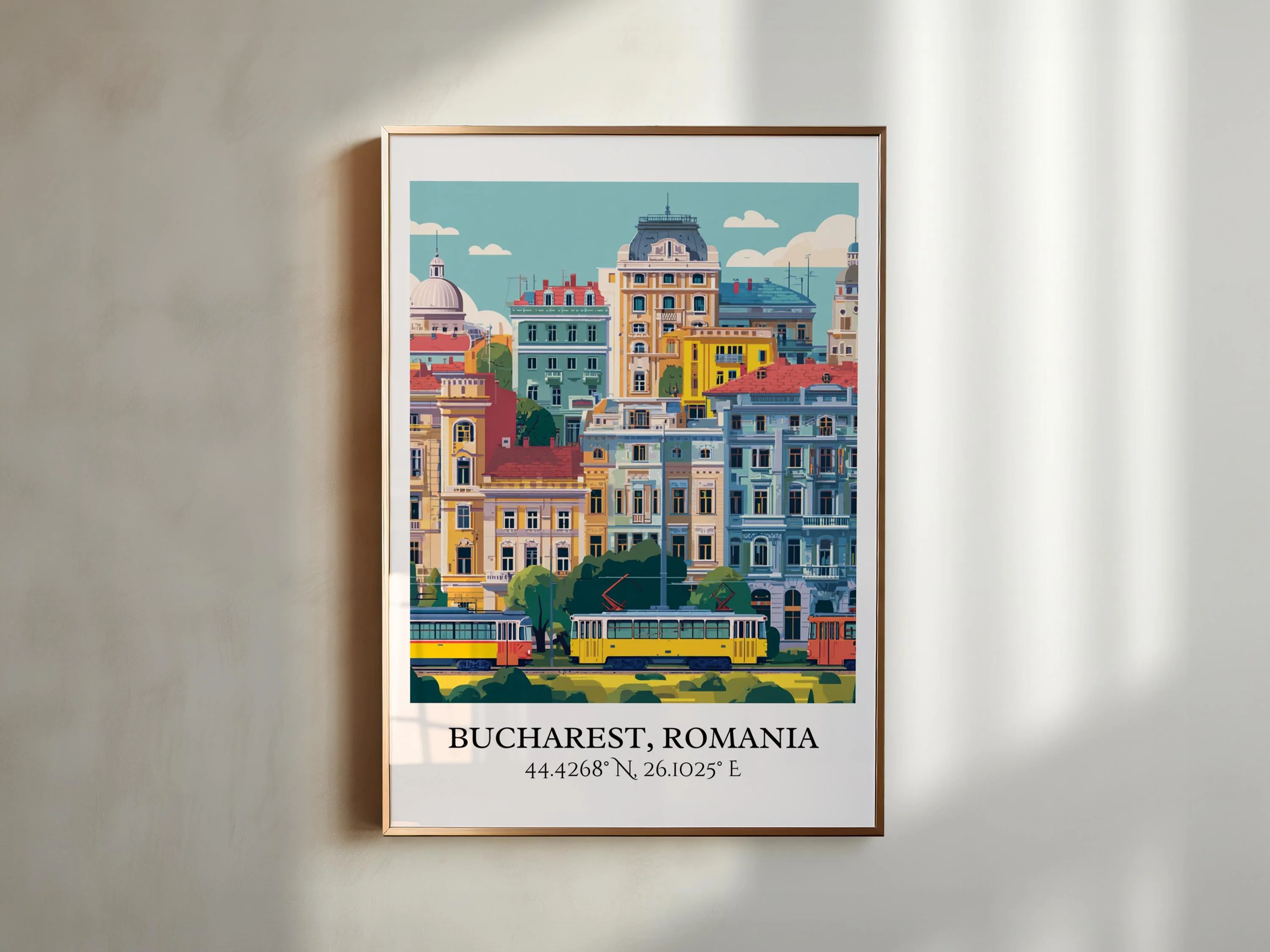 Bucharest, Romania – Watercolor Art Print - Image 3