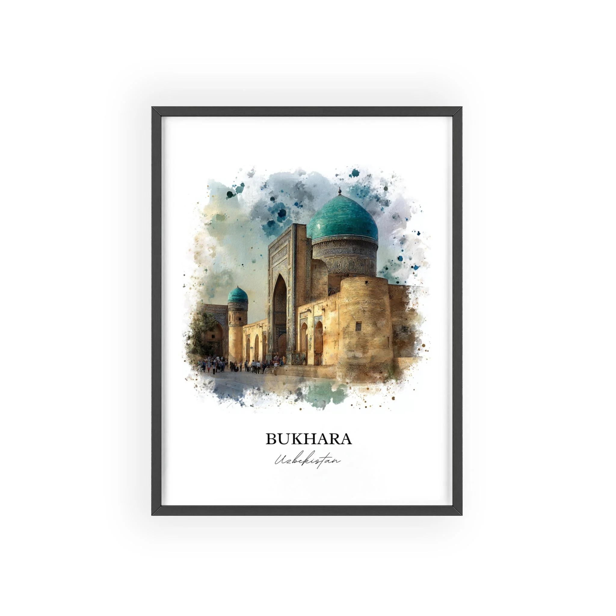 Bukhara, Uzbekistan – Watercolor Art Print - Image 10