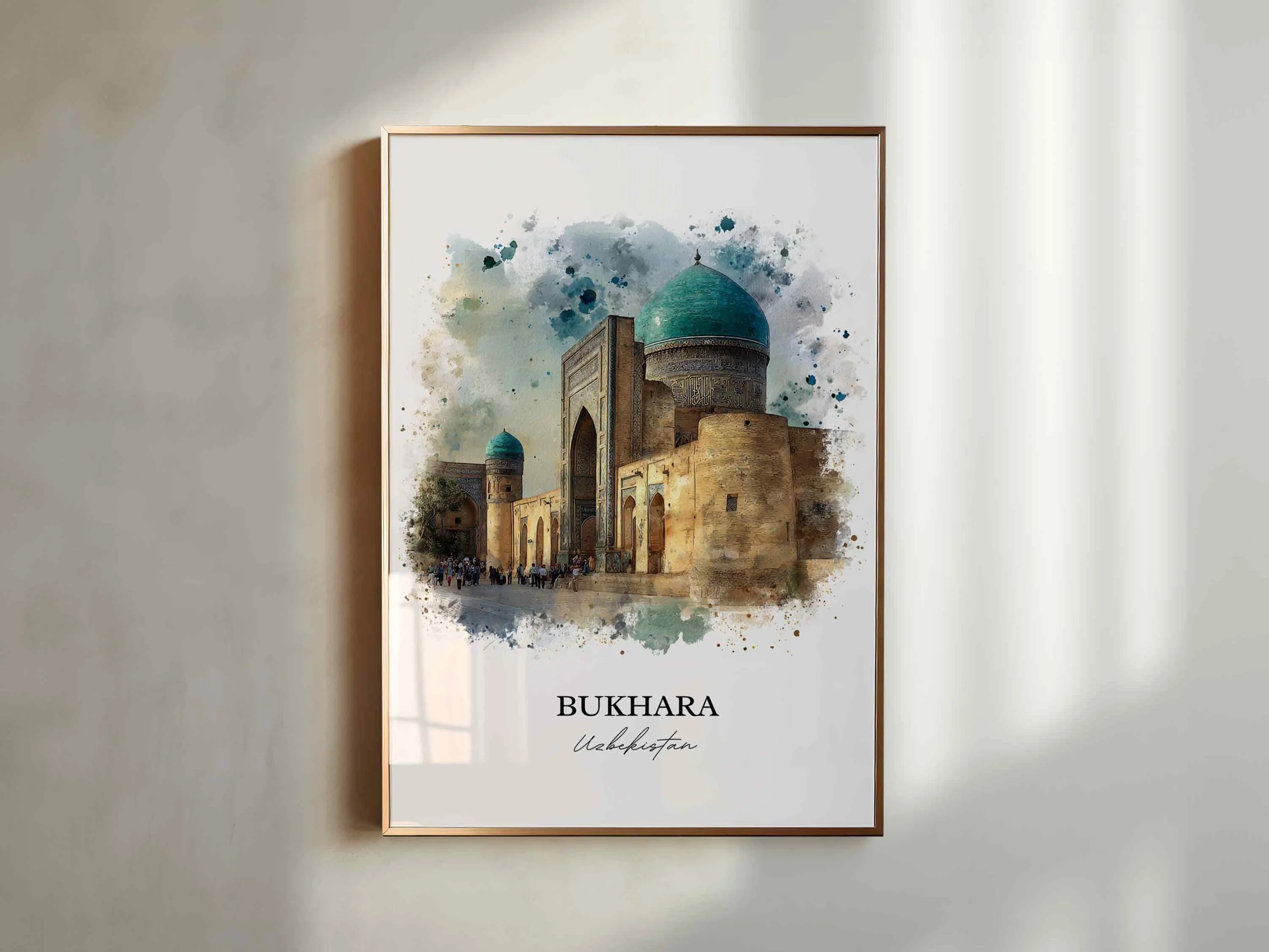 Bukhara, Uzbekistan – Watercolor Art Print - Image 6