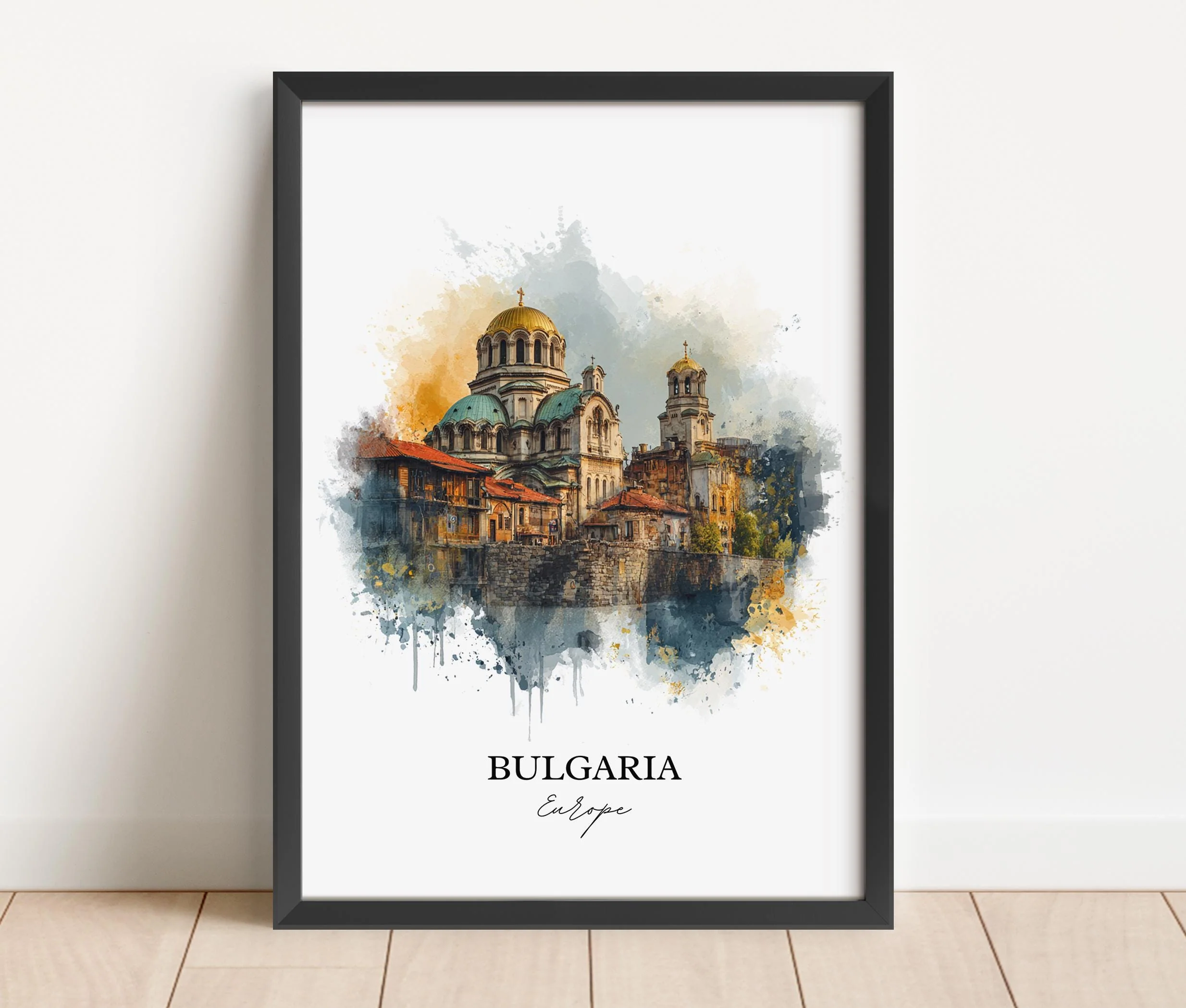 Bulgaria, Bulgaria – Watercolor Art Print - Image 6