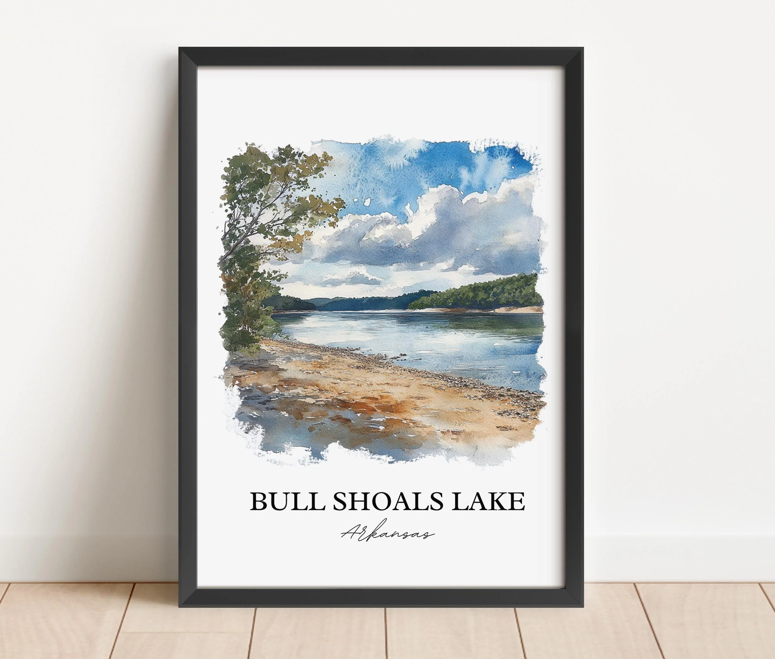 Bull Shoals Lake, USA – Watercolor Art Print - Image 5