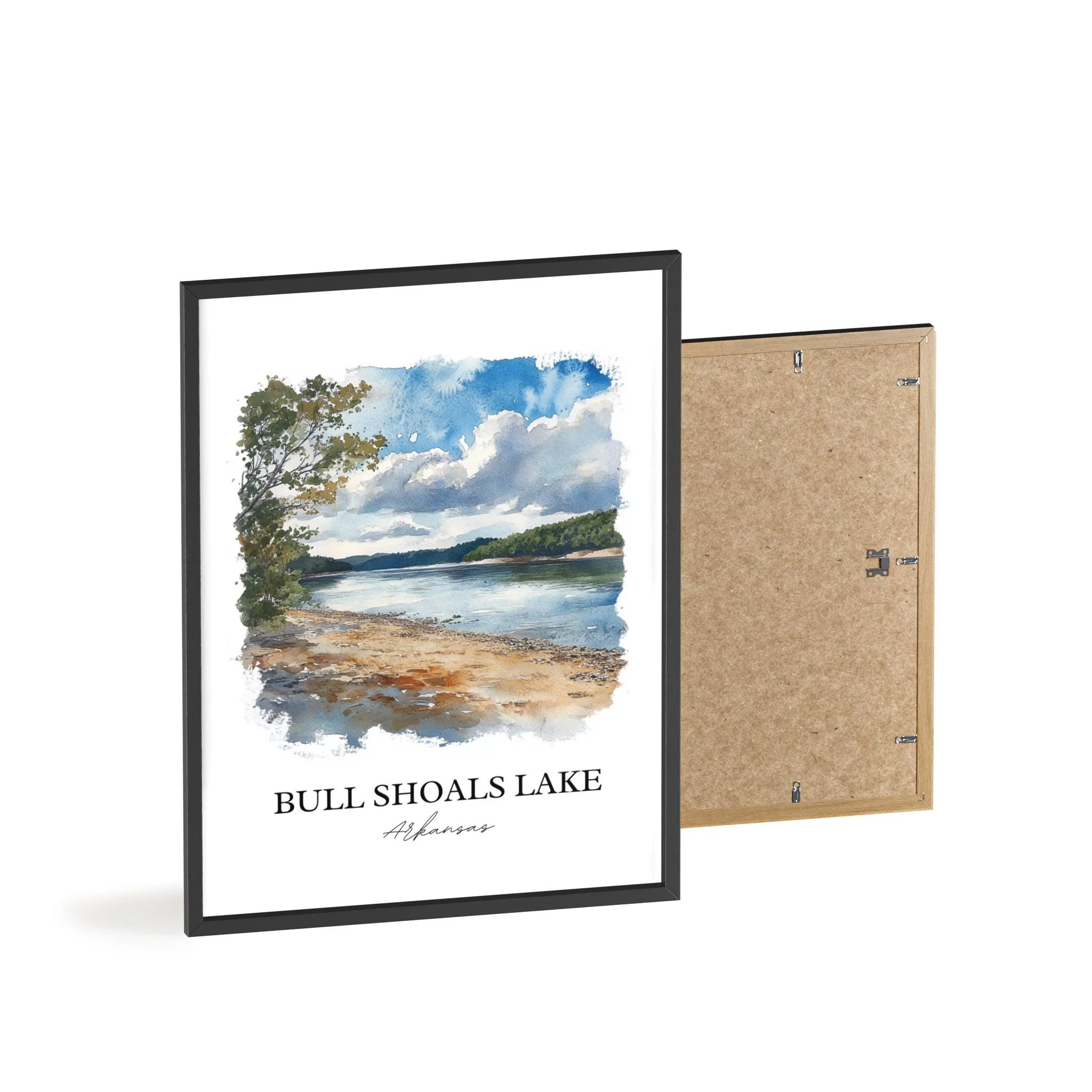 Bull Shoals Lake, USA – Watercolor Art Print - Image 7