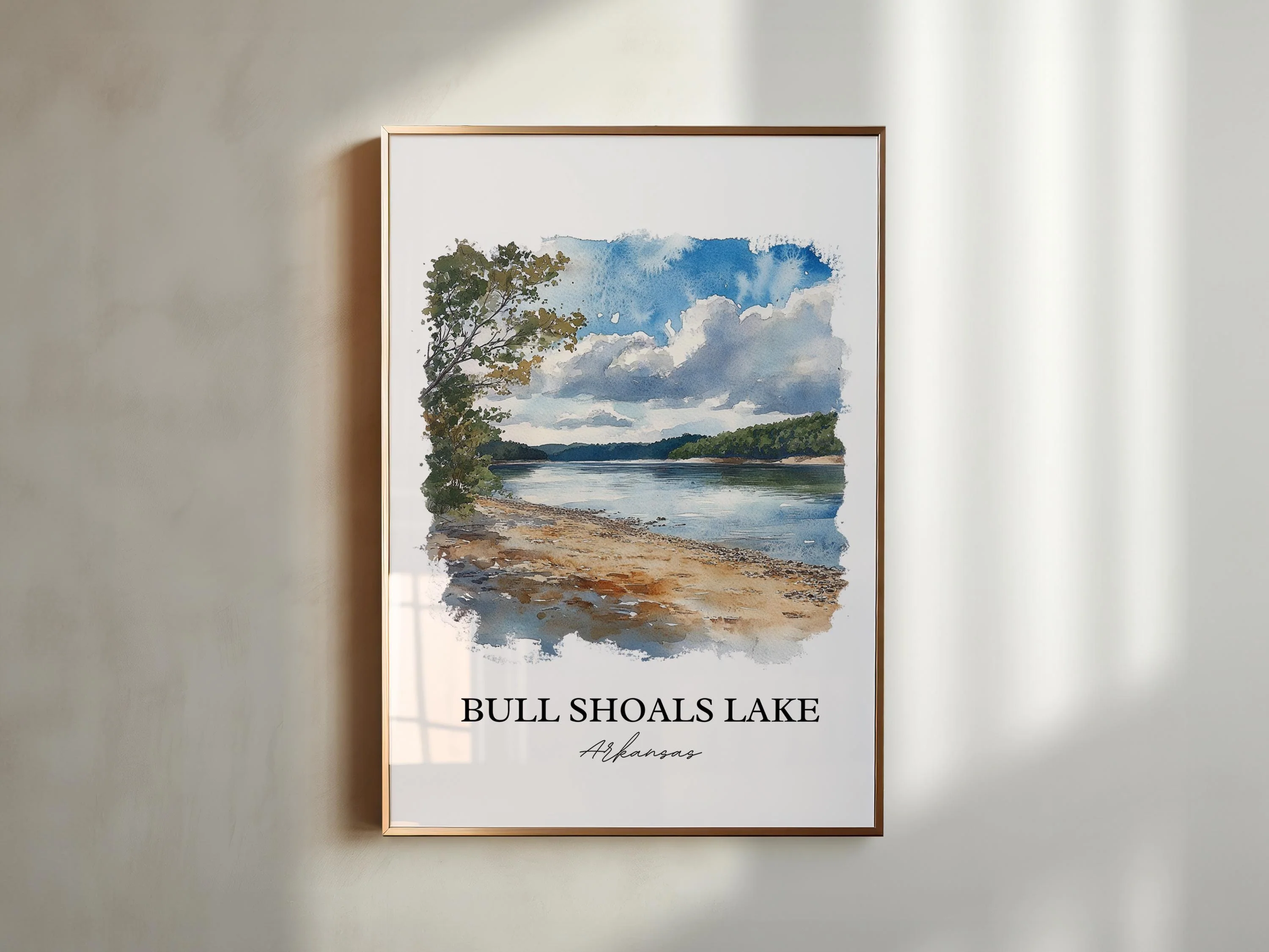 Bull Shoals Lake, USA – Watercolor Art Print - Image 8