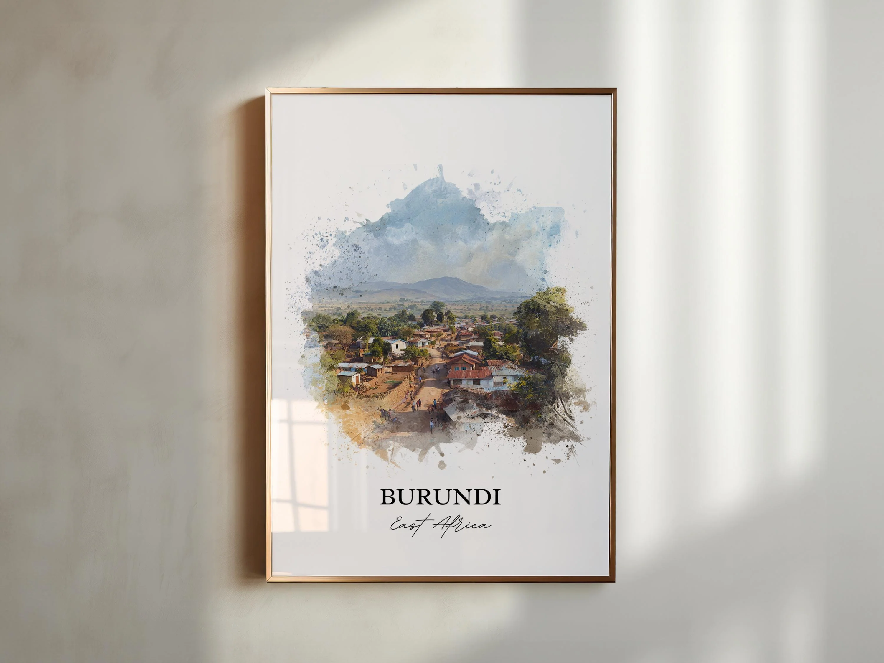 Burundi, Burundi – Watercolor Art Print - Image 3