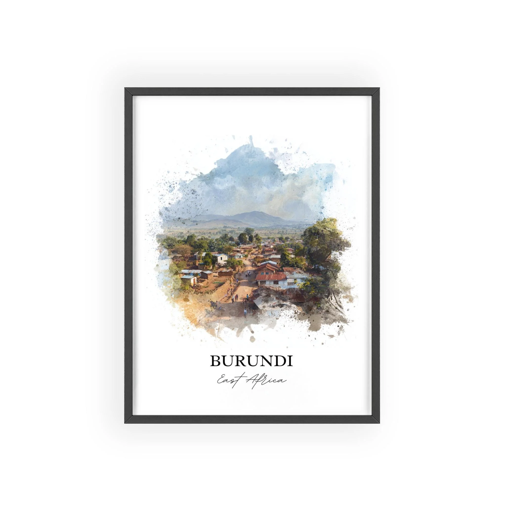 Burundi, Burundi – Watercolor Art Print - Image 7