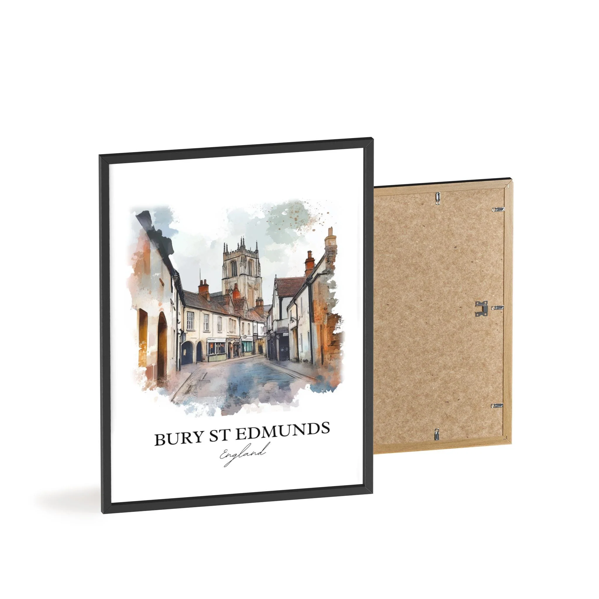 Bury St Edmunds, England – Watercolor Art Print - Image 8