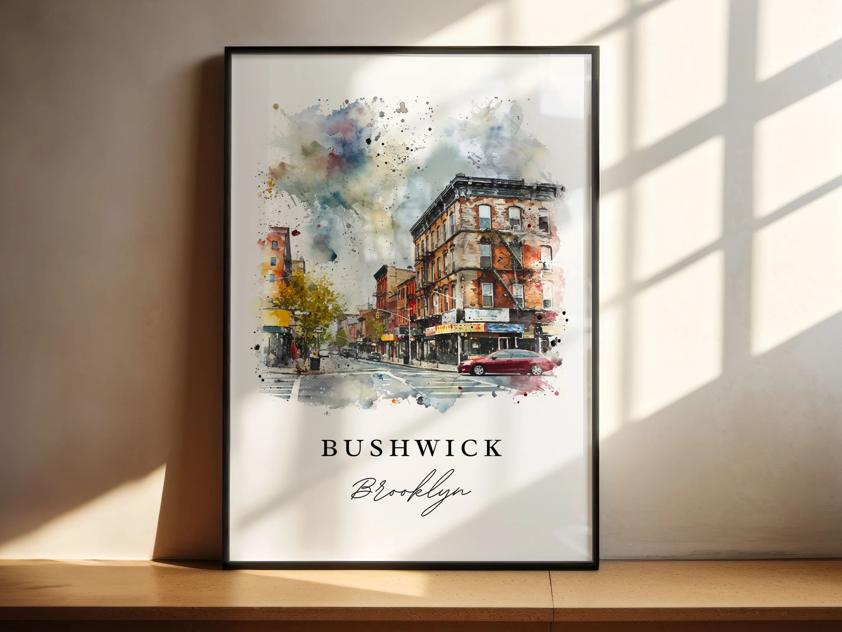 Bushwick, New York – Watercolor Art Print