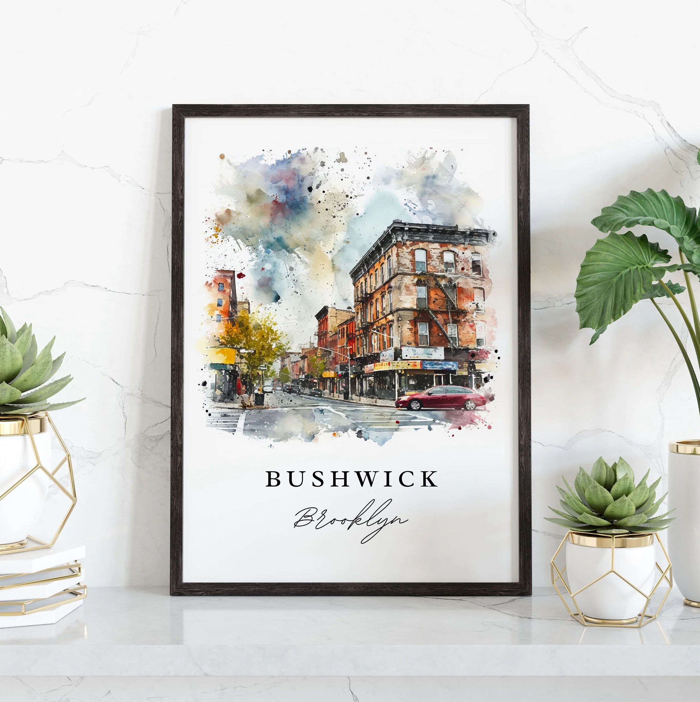 Bushwick, New York – Watercolor Art Print - Image 5
