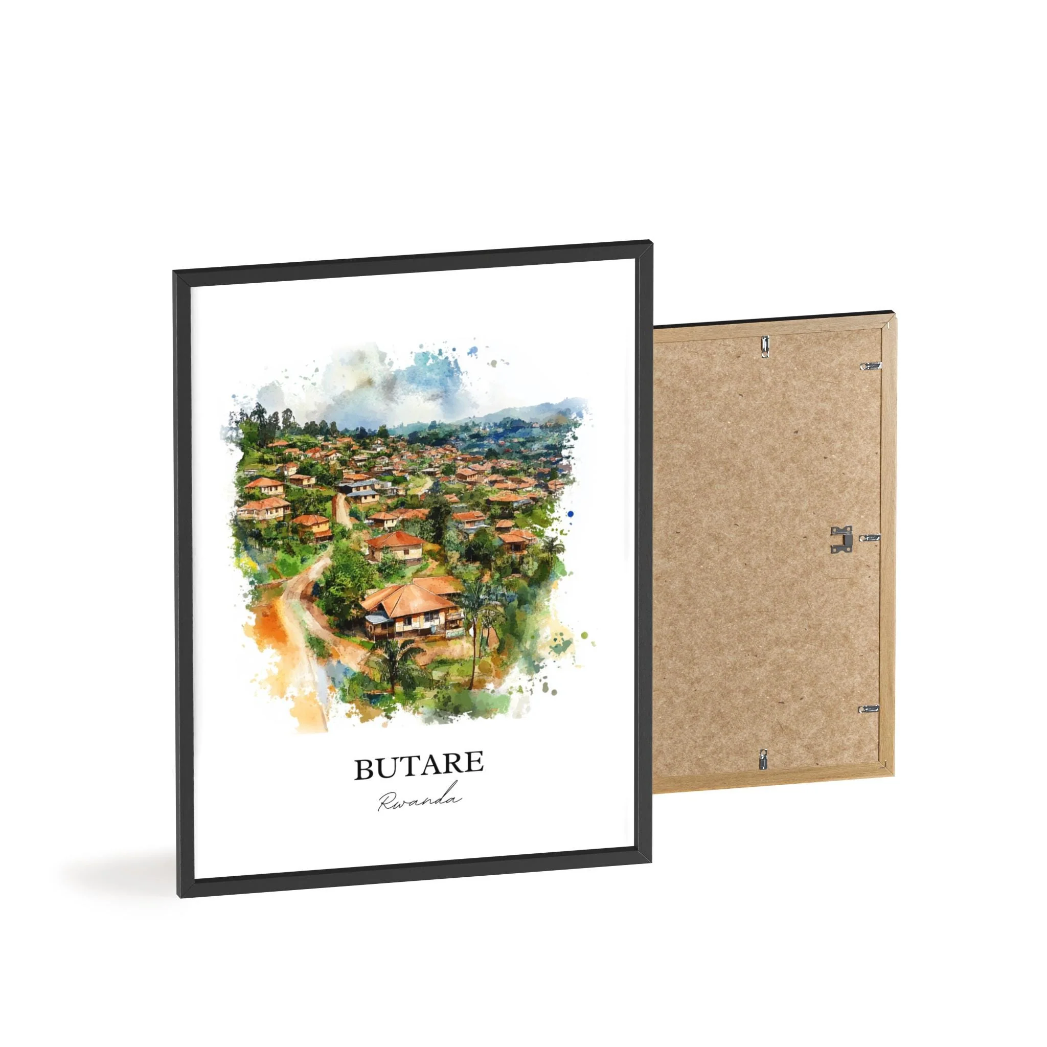 Butare, Rwanda – Watercolor Art Print - Image 8