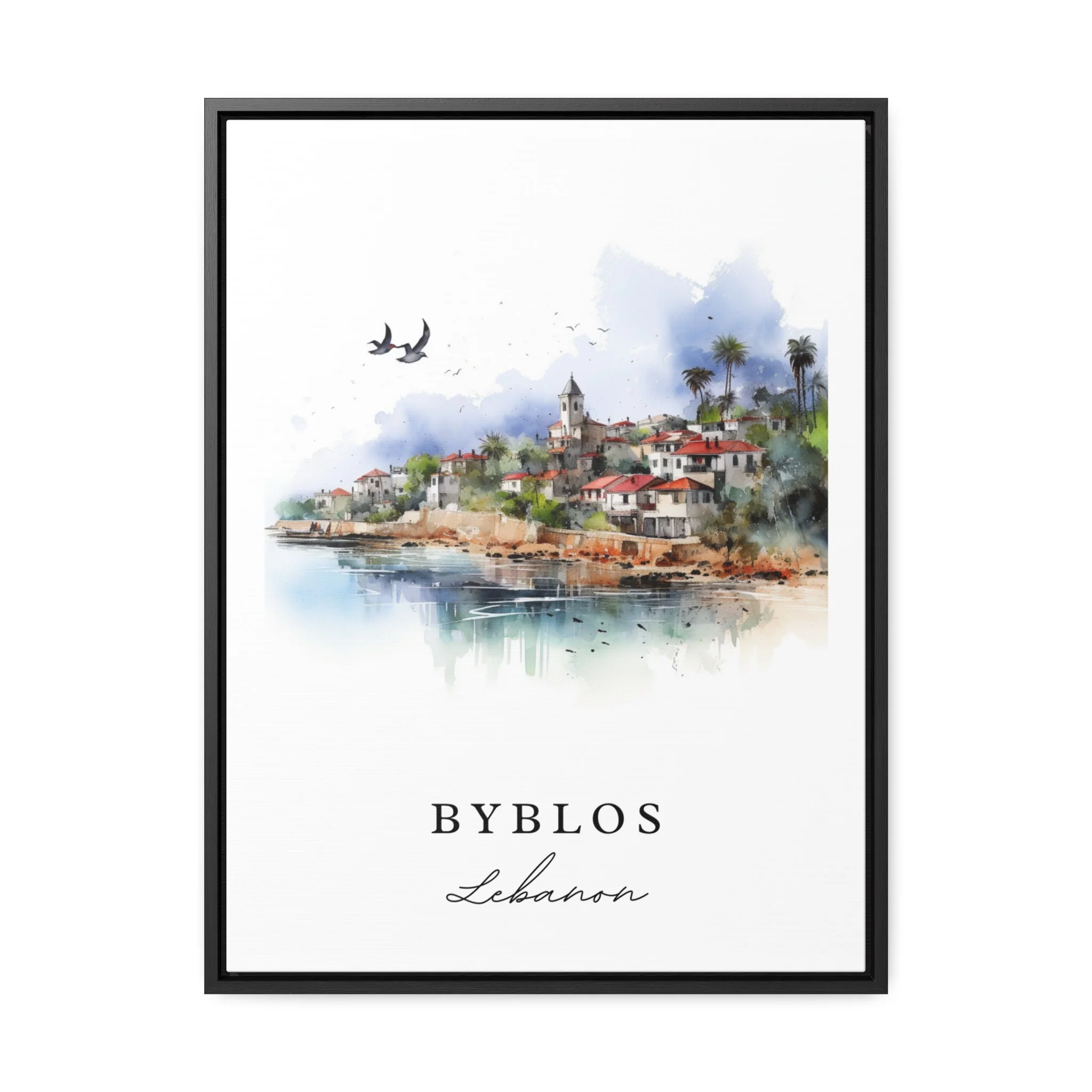 Byblos, Lebanon – Watercolor Art Print - Image 5