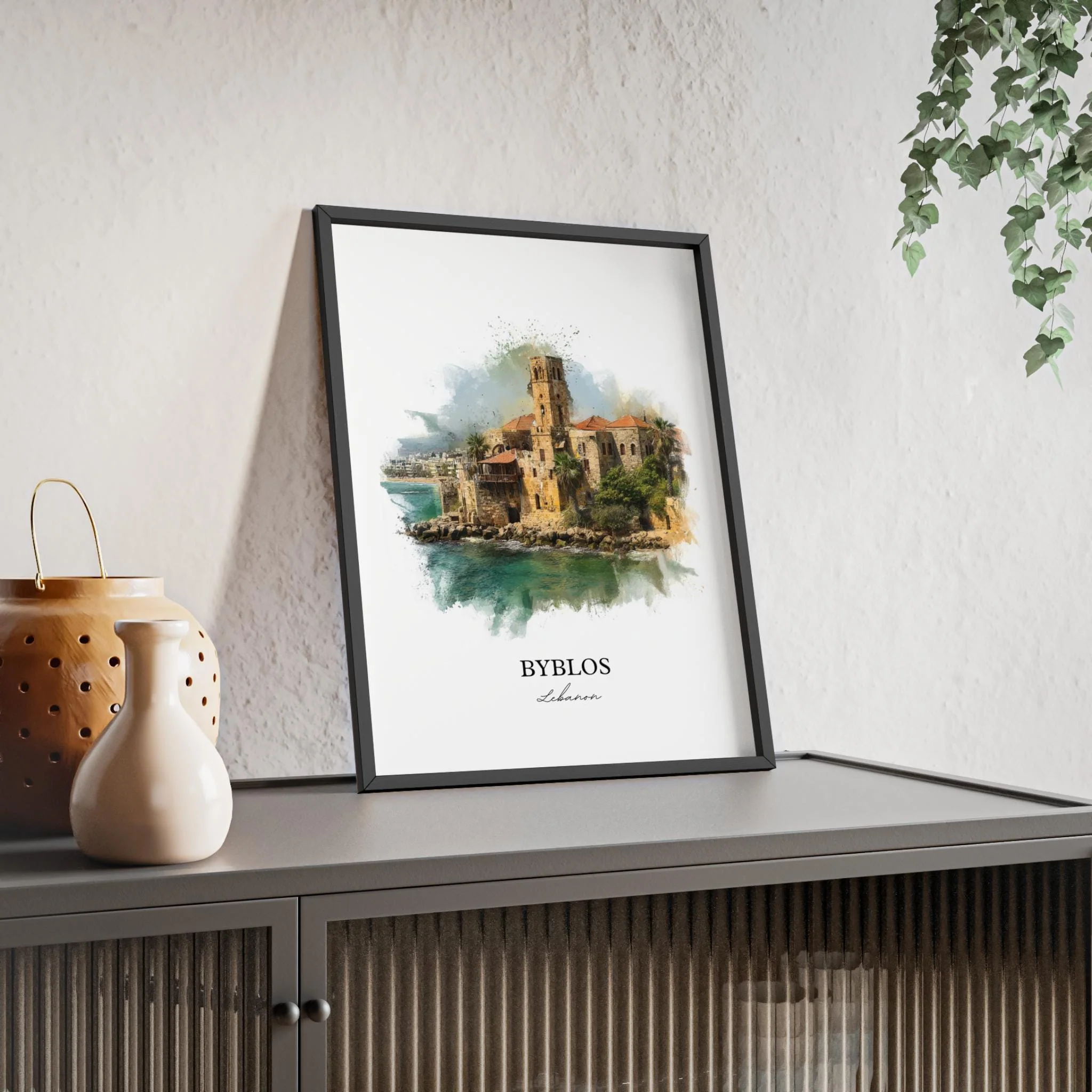 Byblos, Lebanon – Watercolor Art Print - Image 5