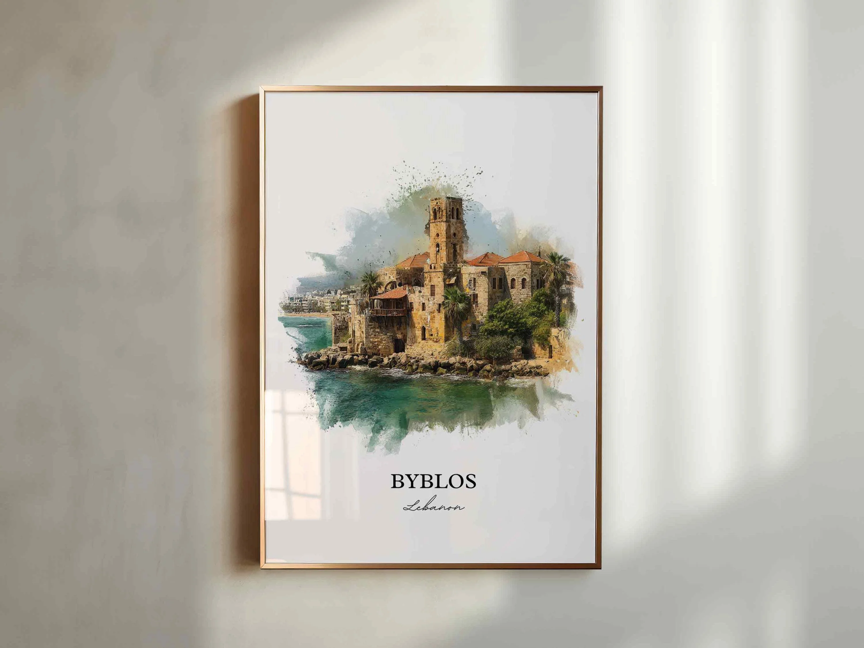 Byblos, Lebanon – Watercolor Art Print - Image 6