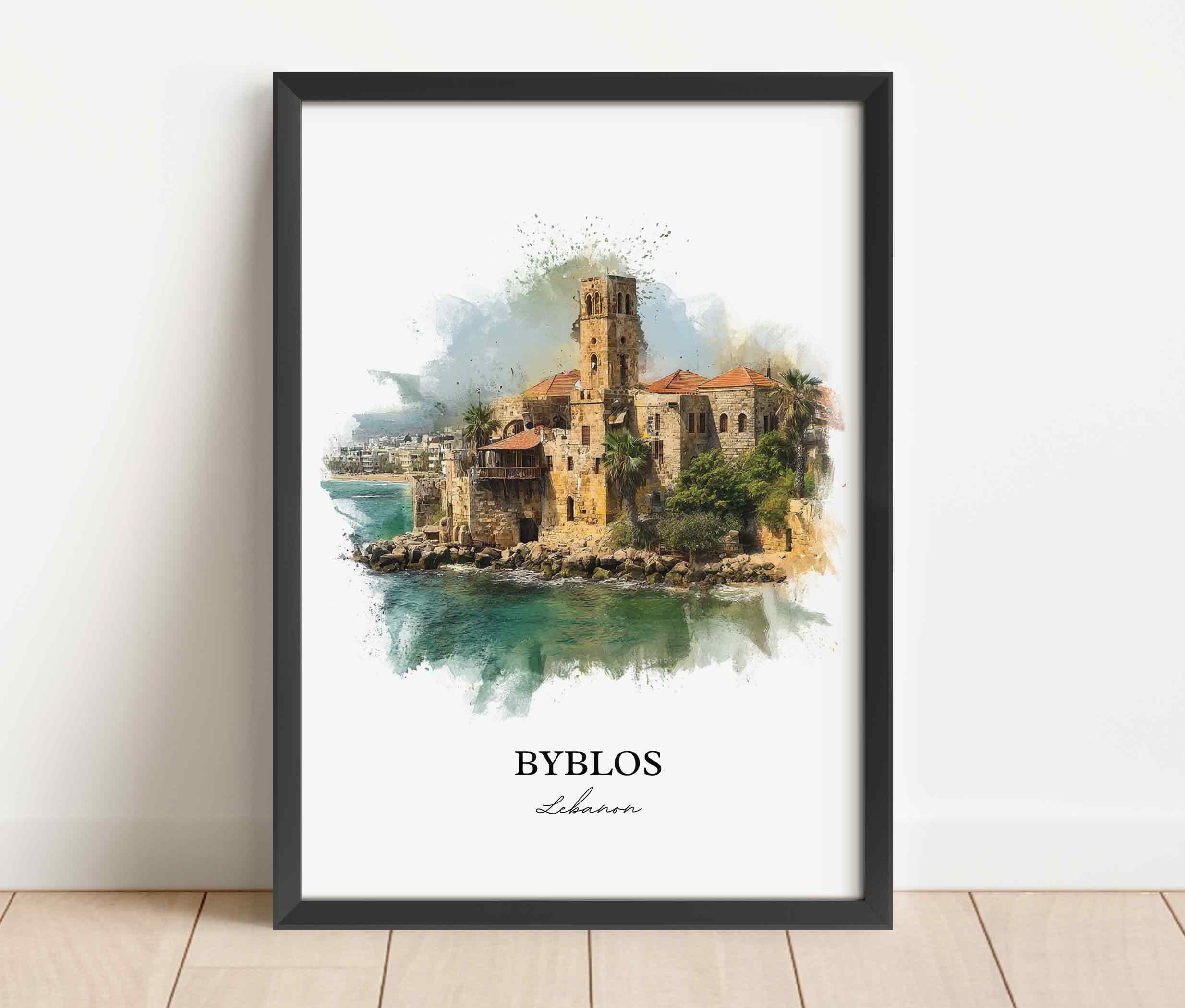 Byblos, Lebanon – Watercolor Art Print - Image 7