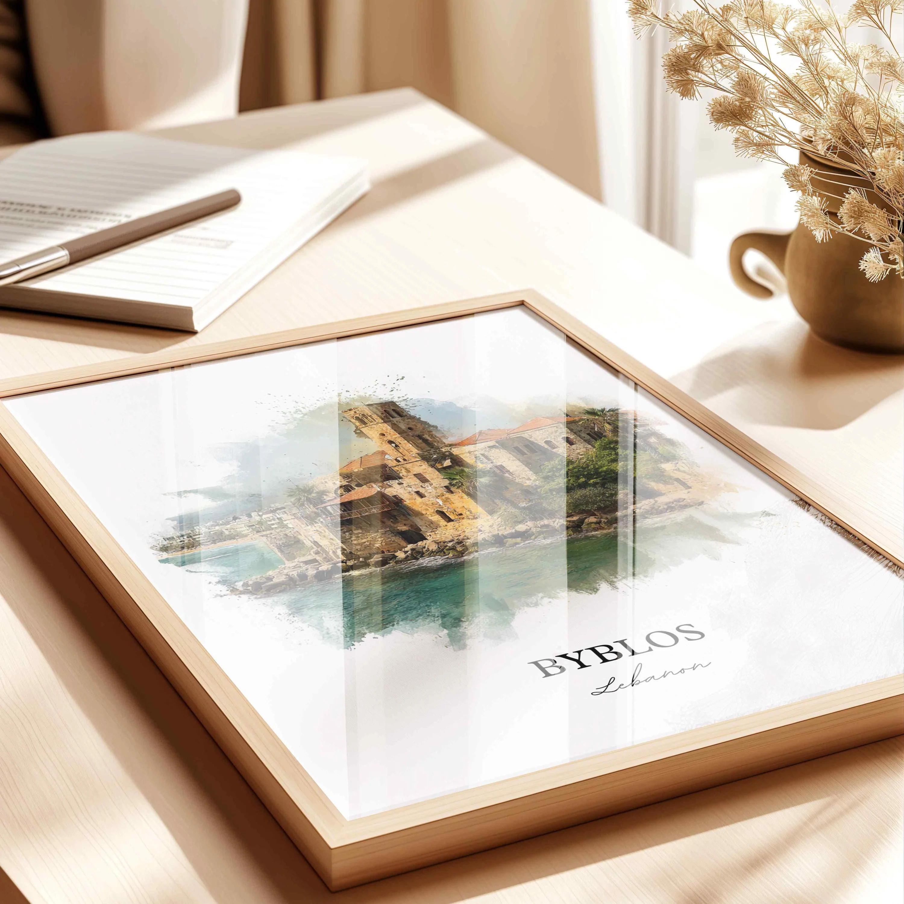 Byblos, Lebanon – Watercolor Art Print - Image 8