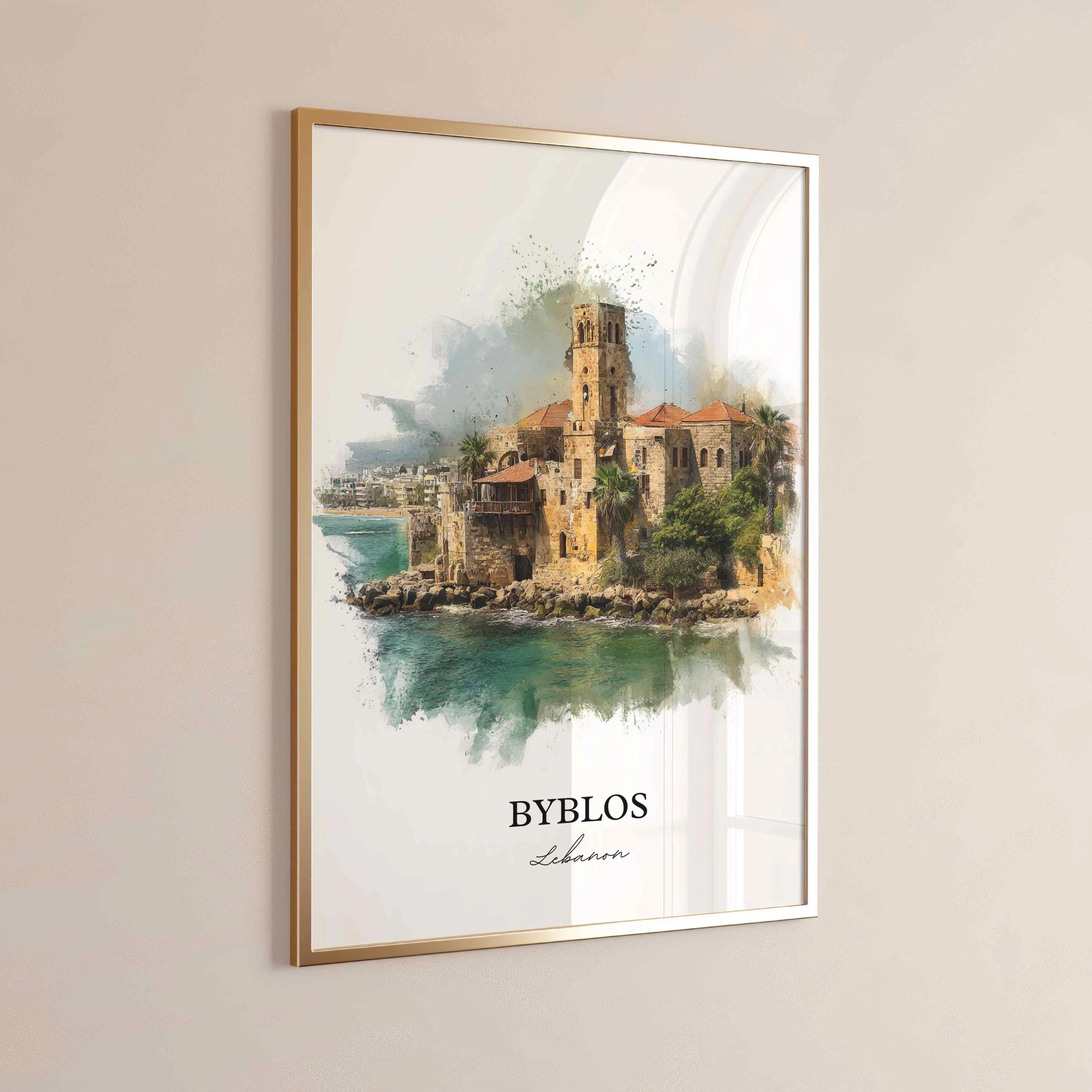 Byblos, Lebanon – Watercolor Art Print - Image 9