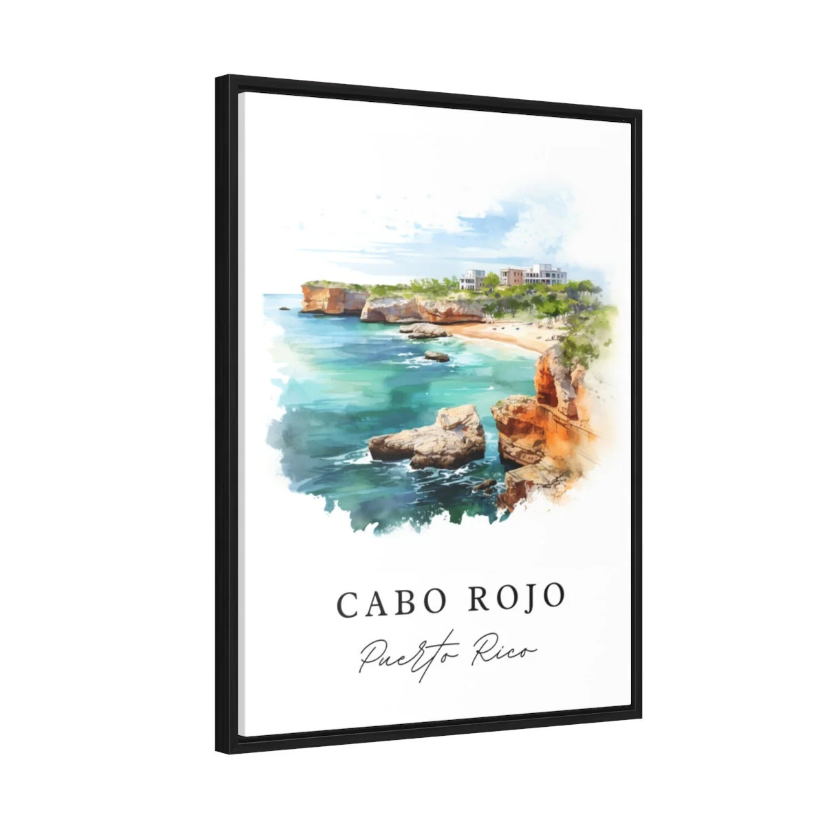 Cabo Rojo, Puerto Rico – Watercolor Art Print - Image 7