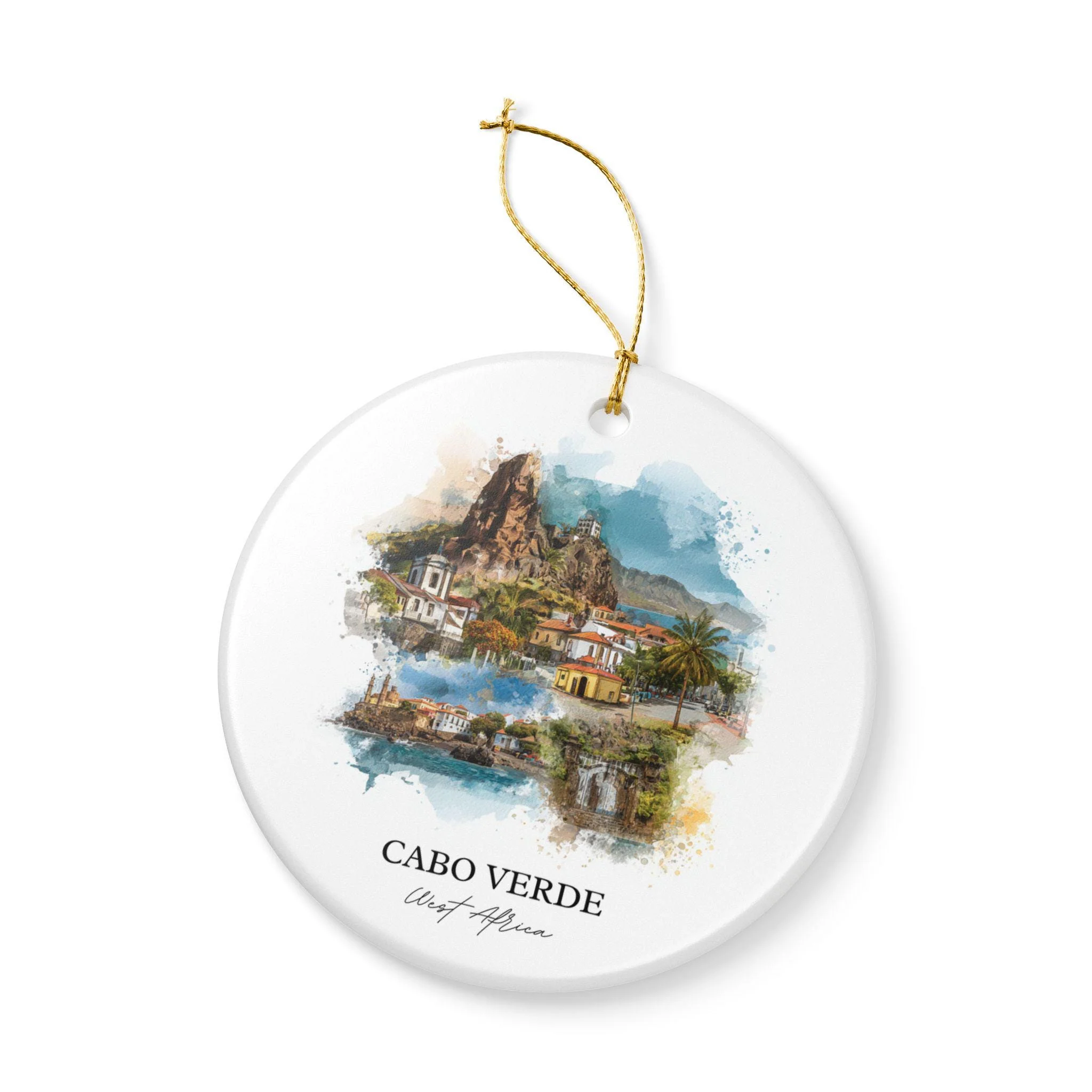 Cabo Verde Ornament: Unique Cabo Verde Souvenir, Cabo Verde Xmas Decor, and Authentic Cabo Verde West Africa Gift - Image 2