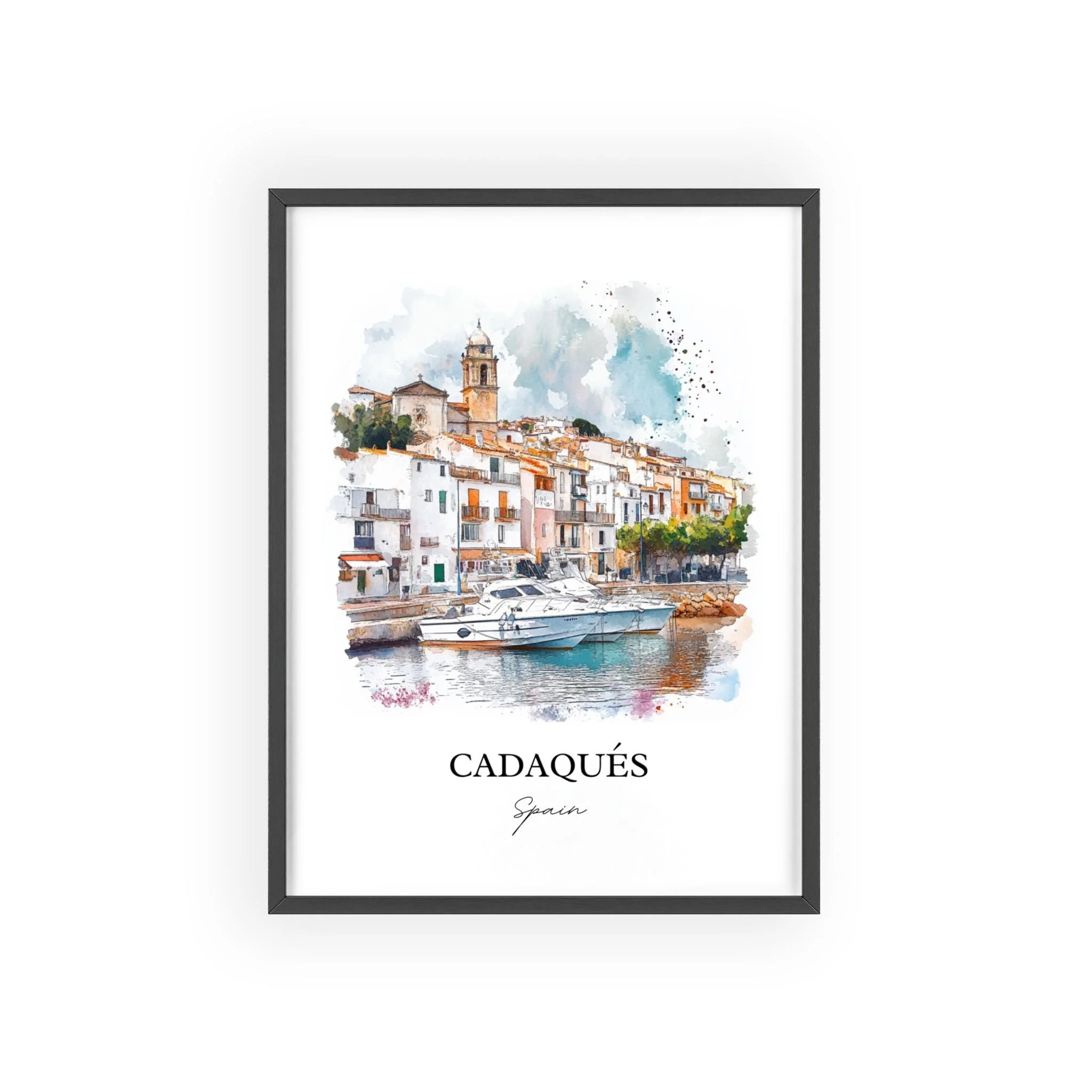 Cadaqués, Spain – Watercolor Art Print - Image 7