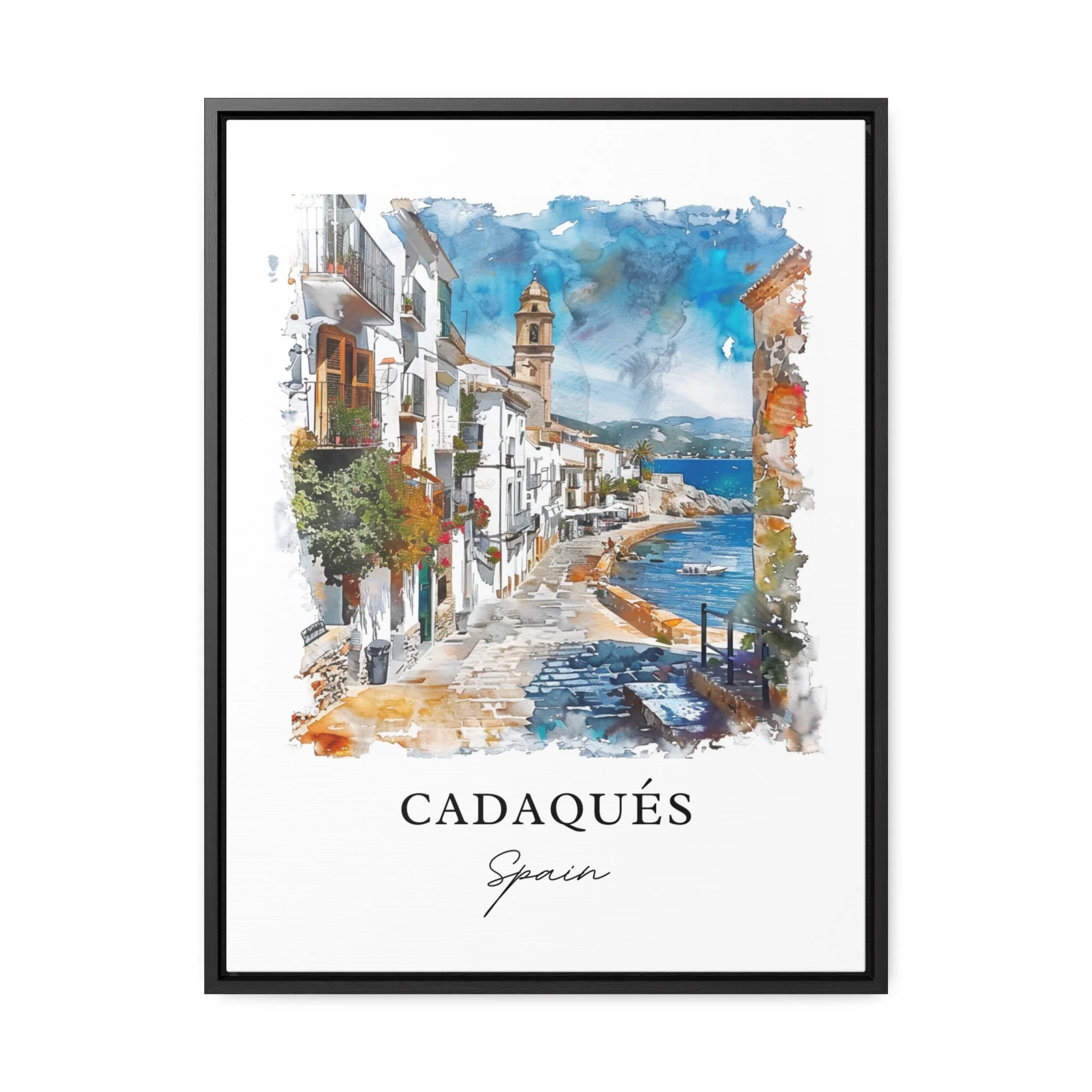 Cadaques, Spain – Watercolor Art Print - Image 5