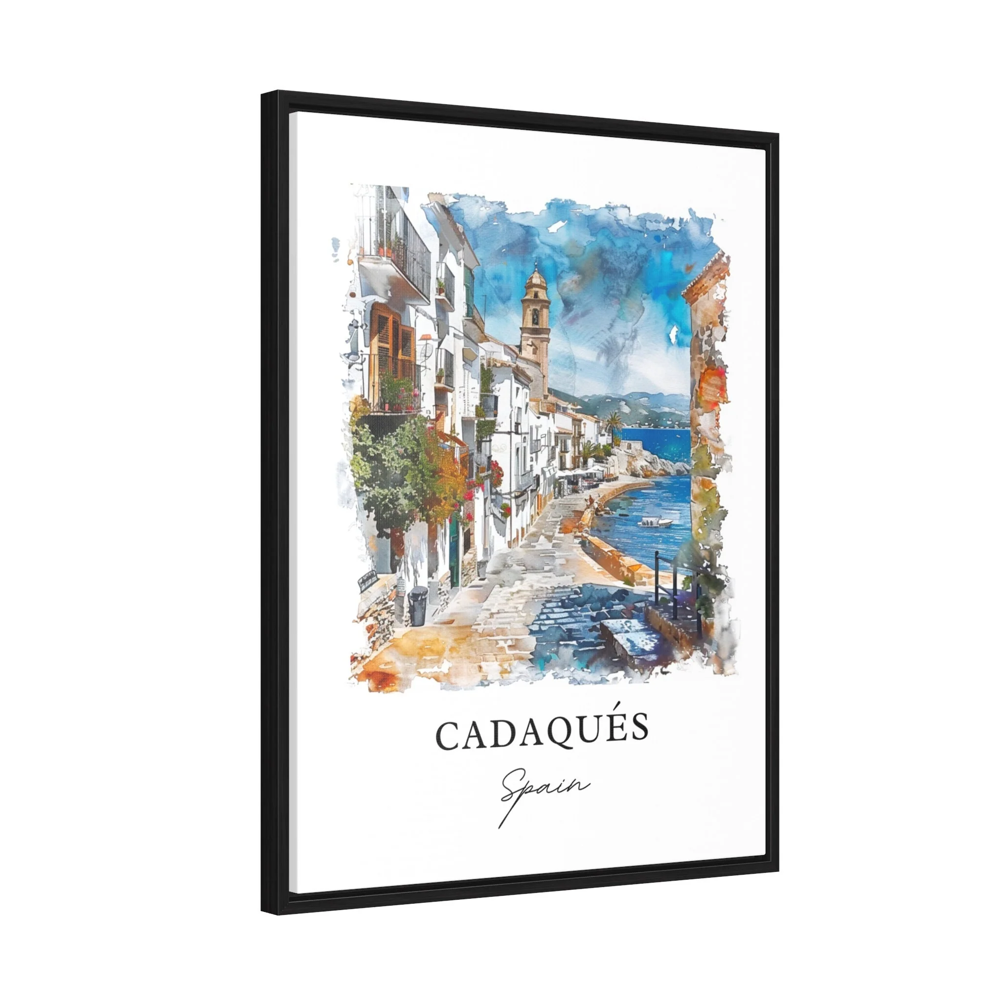 Cadaques, Spain – Watercolor Art Print - Image 6