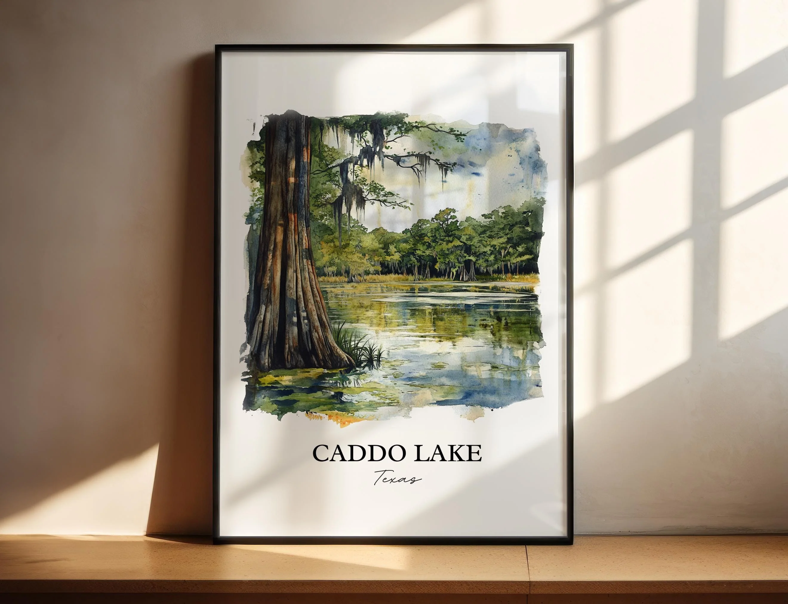 Caddo Lake, USA – Watercolor Art Print