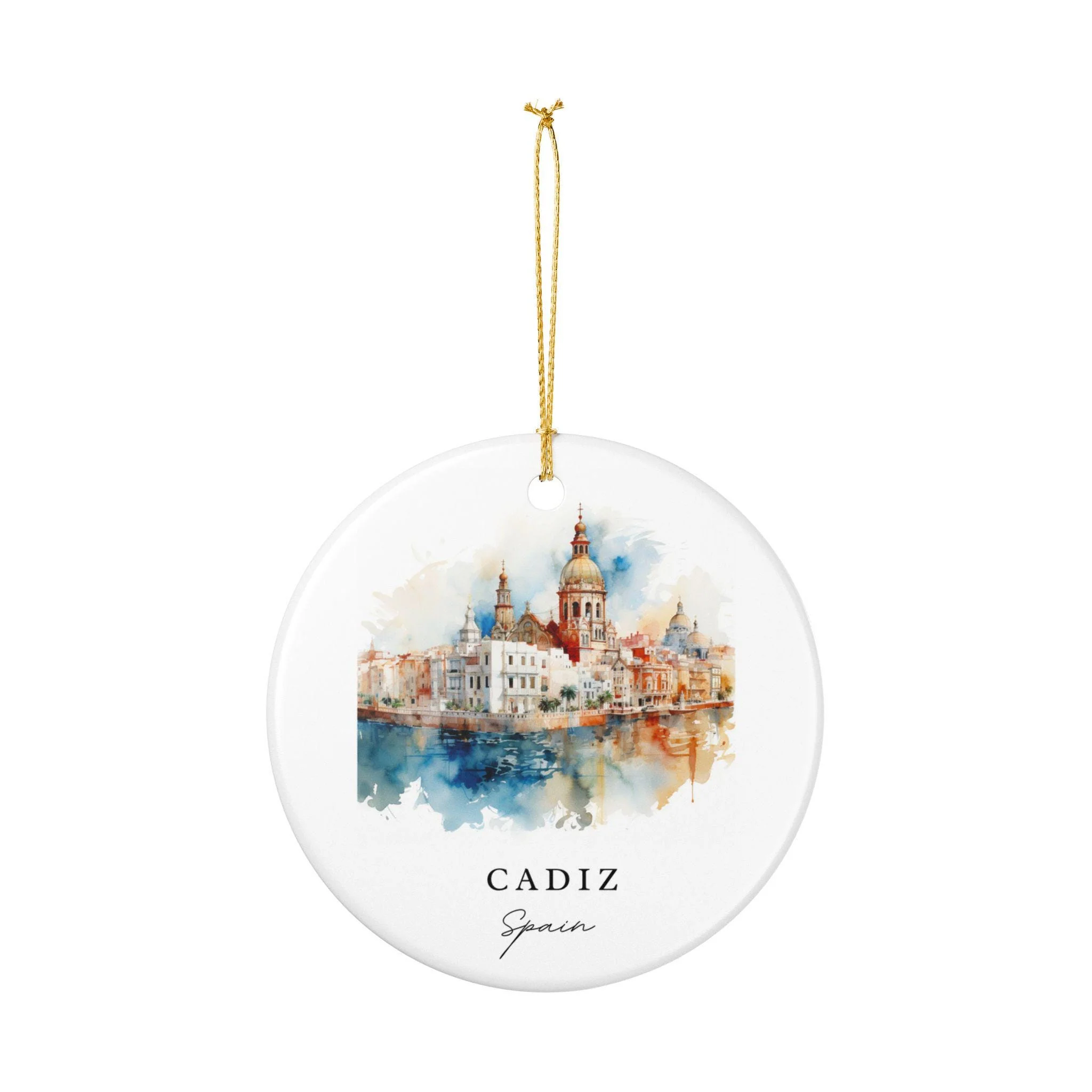 Cadiz Spain Ornament: Unique Cadiz Spain Souvenir, Spain Xmas Decor, and Authentic Cadiz Spain Gift - Image 2