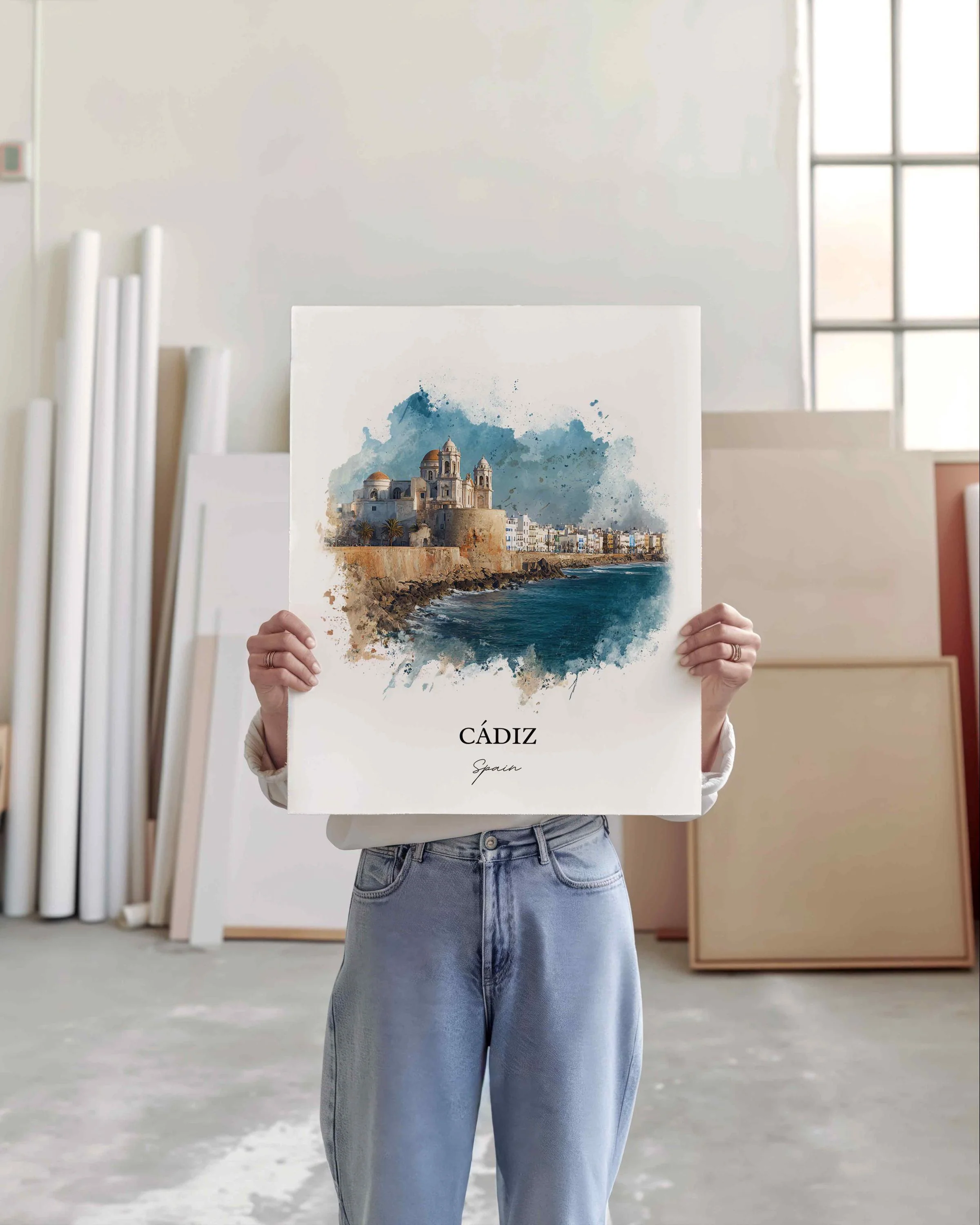 Cadiz, Spain – Watercolor Art Print - Image 9
