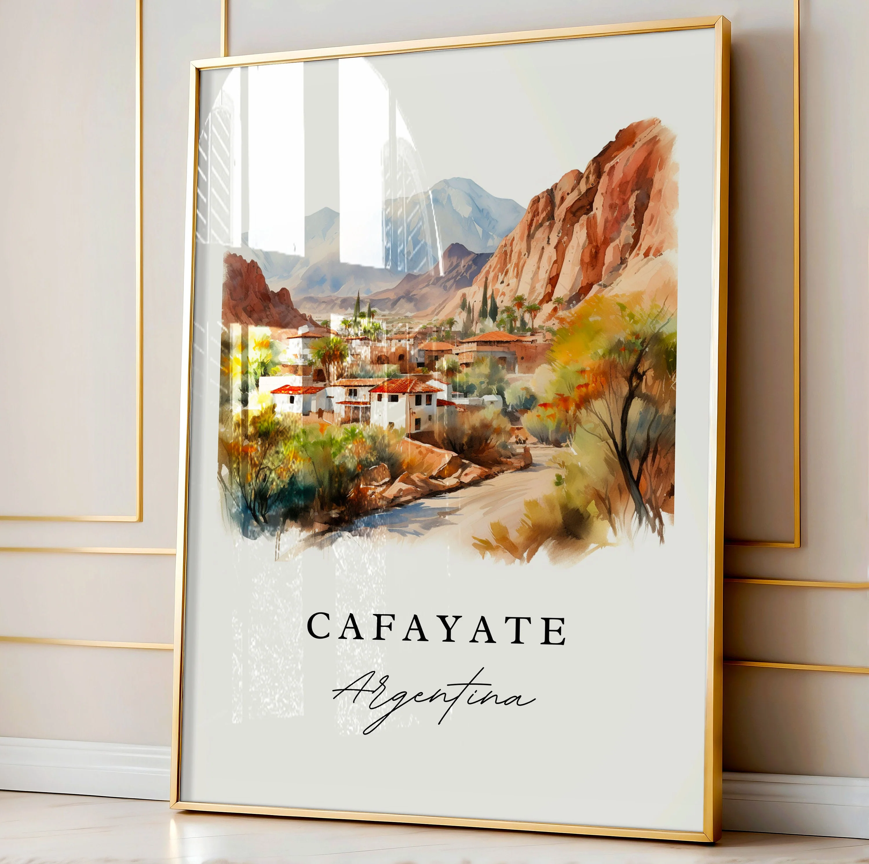 Cafayete, Argentina – Watercolor Art Print - Image 4