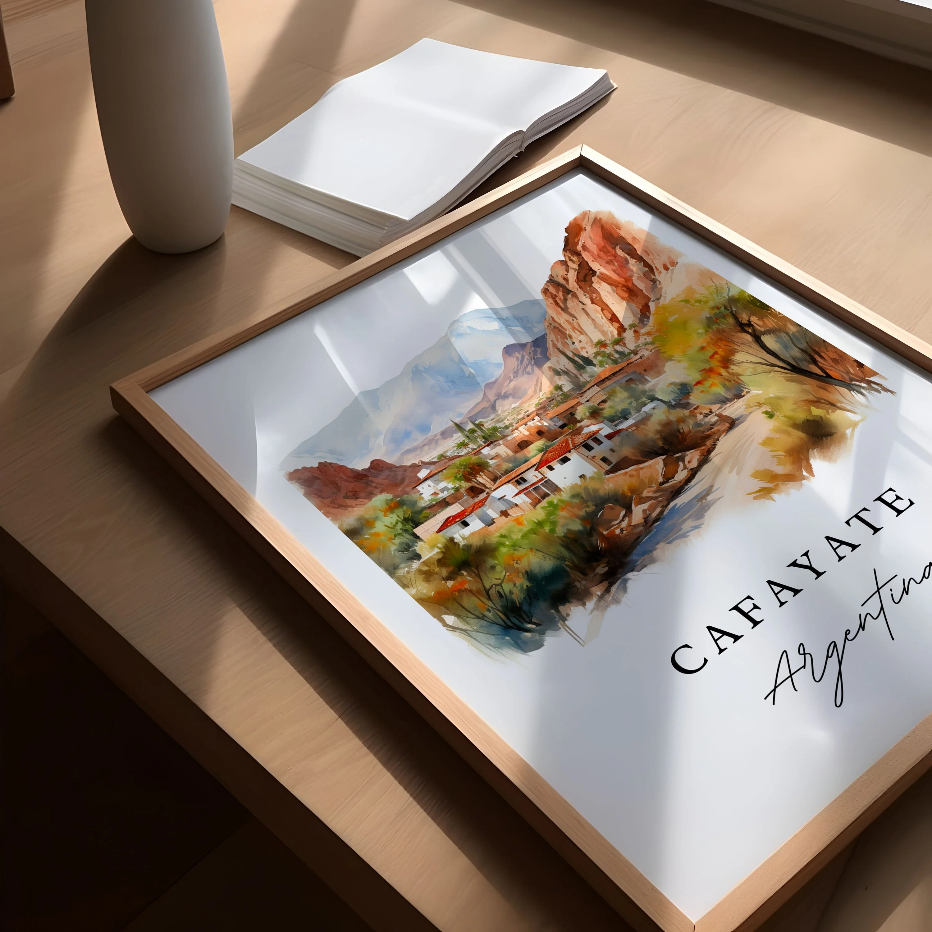 Cafayate, Argentina – Watercolor Art Print - Image 3