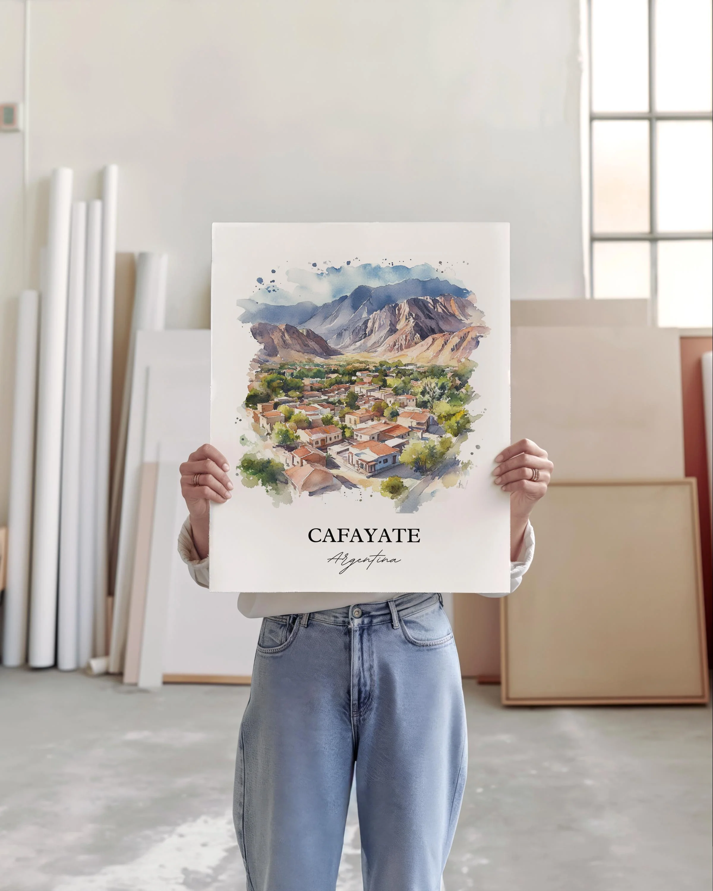 Cafayate, Argentina – Watercolor Art Print - Image 2