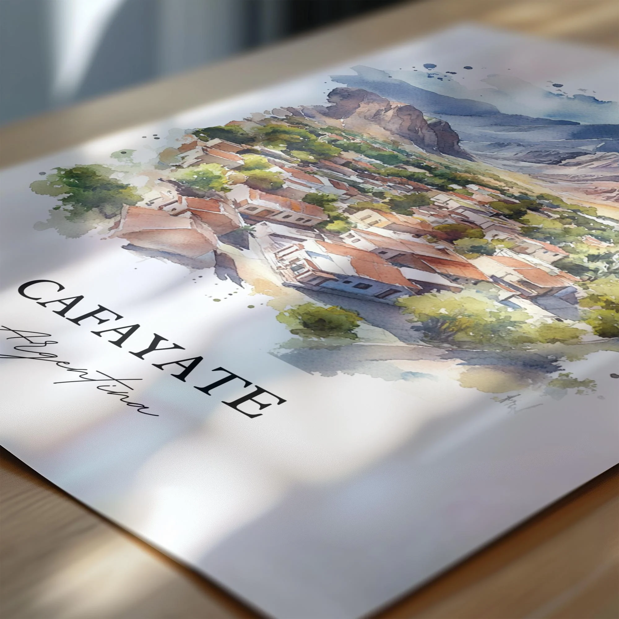 Cafayate, Argentina – Watercolor Art Print - Image 5