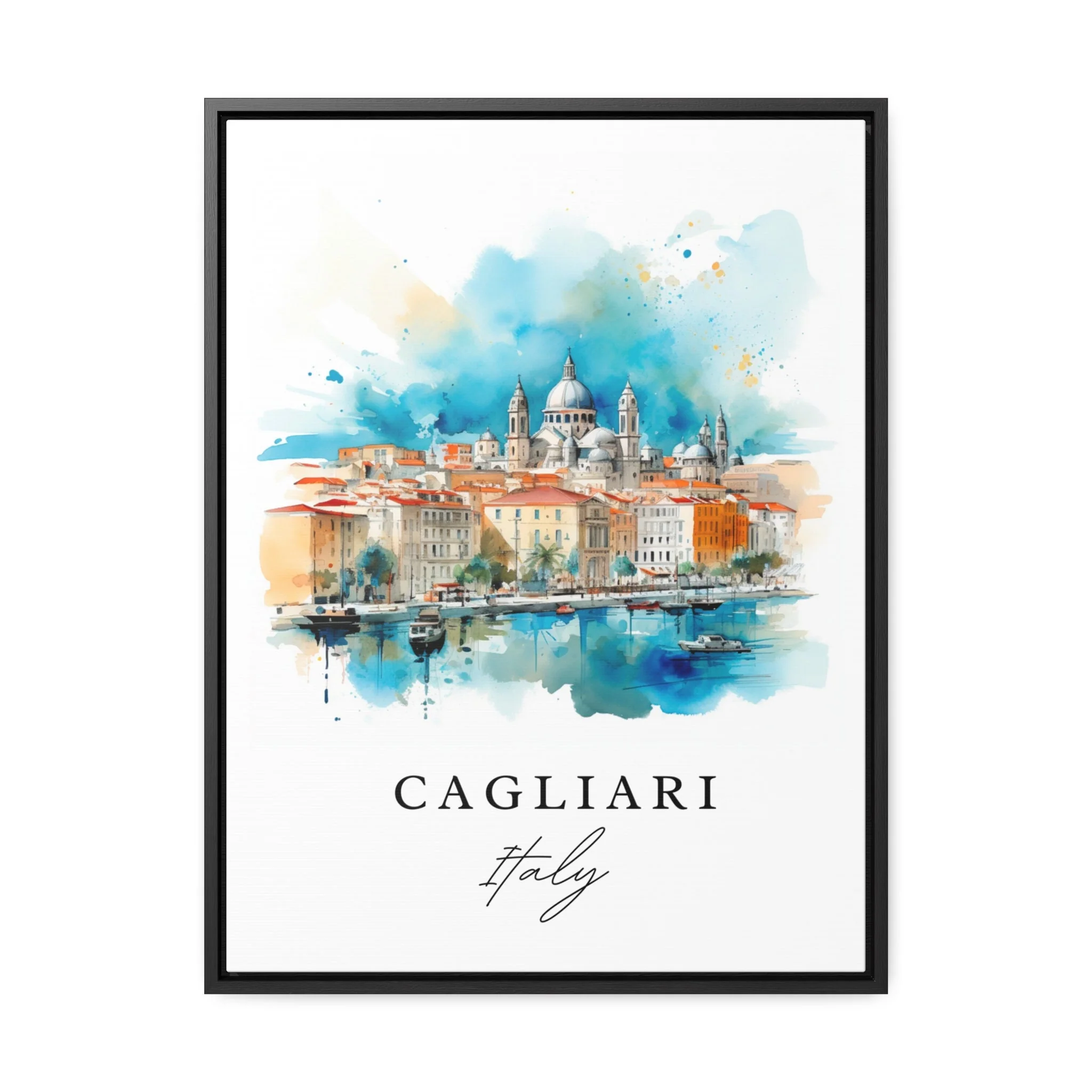 Cagliari, Italy – Watercolor Art Print - Image 6
