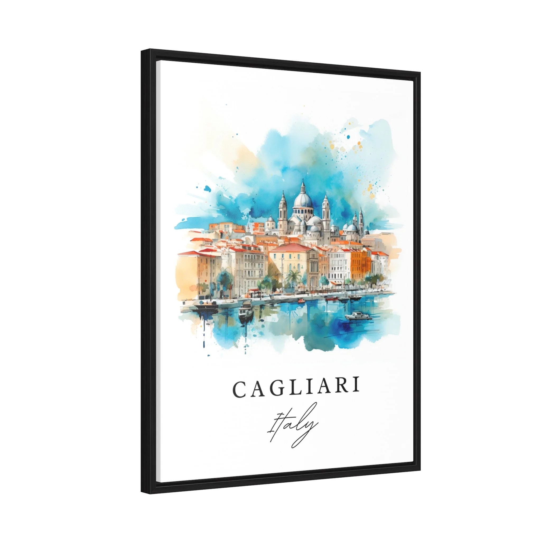 Cagliari, Italy – Watercolor Art Print - Image 7