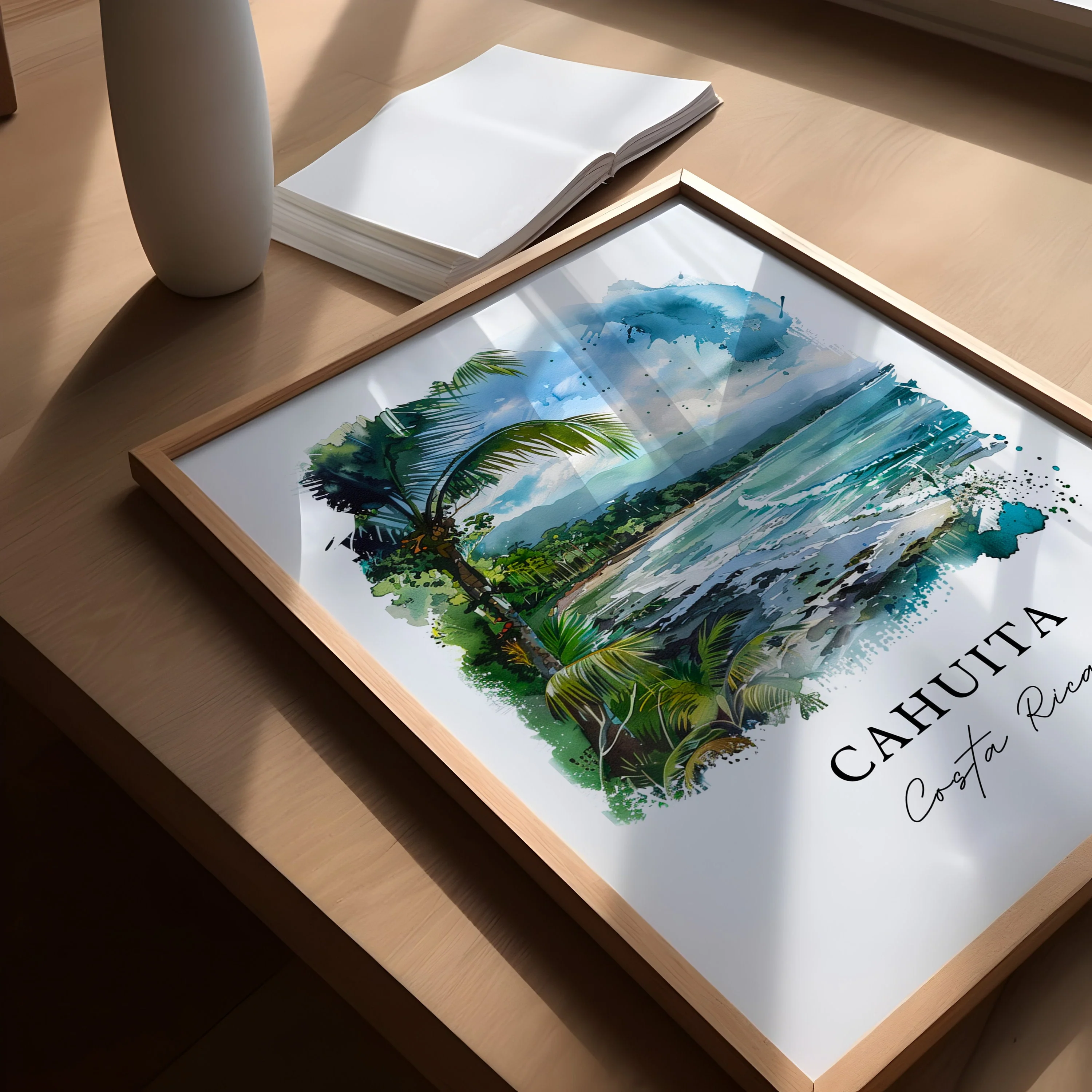 Cahuita, Costa Rica – Watercolor Art Print - Image 3