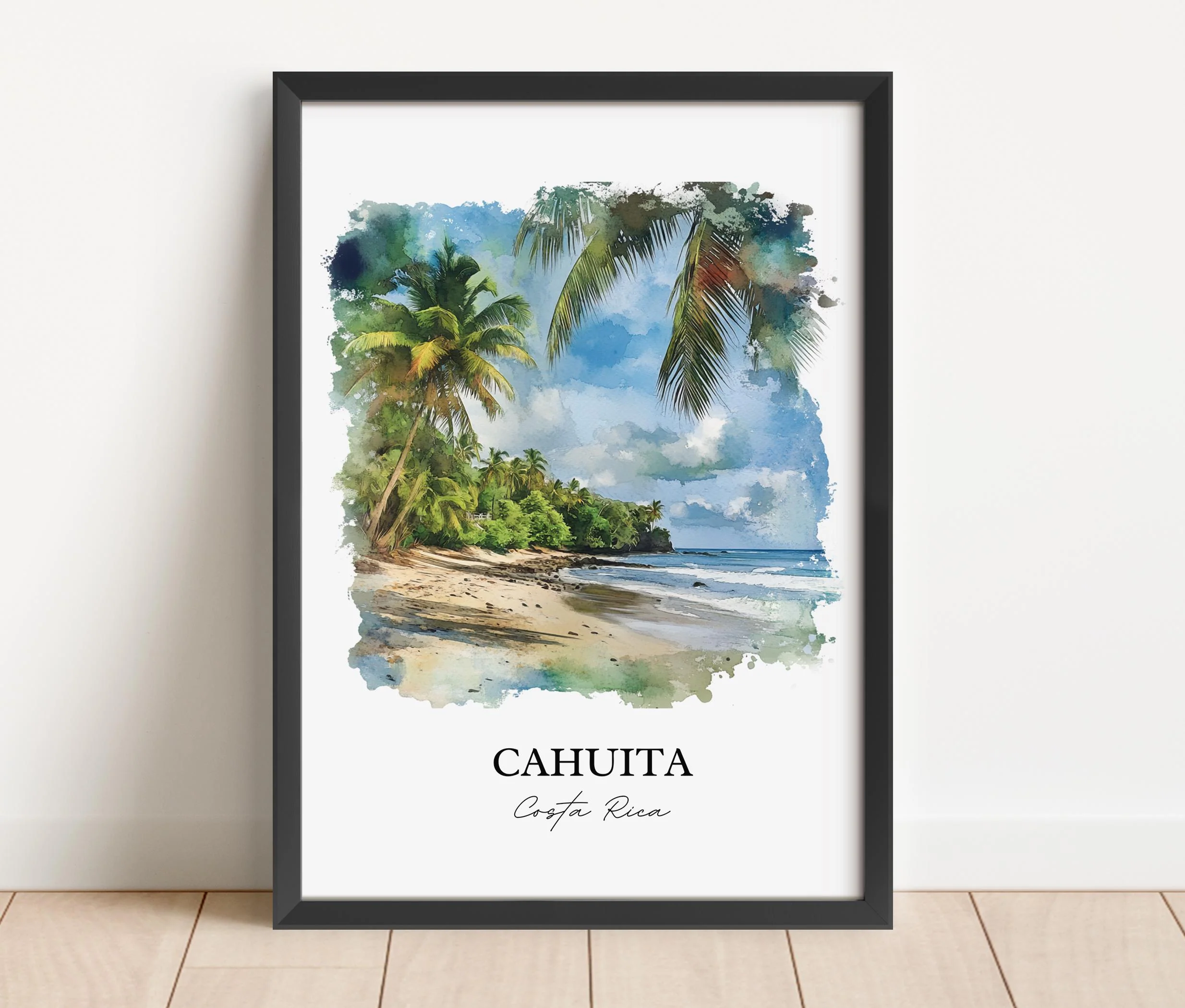 Cahuita, Costa Rica – Watercolor Art Print Playa Blanca - Image 6