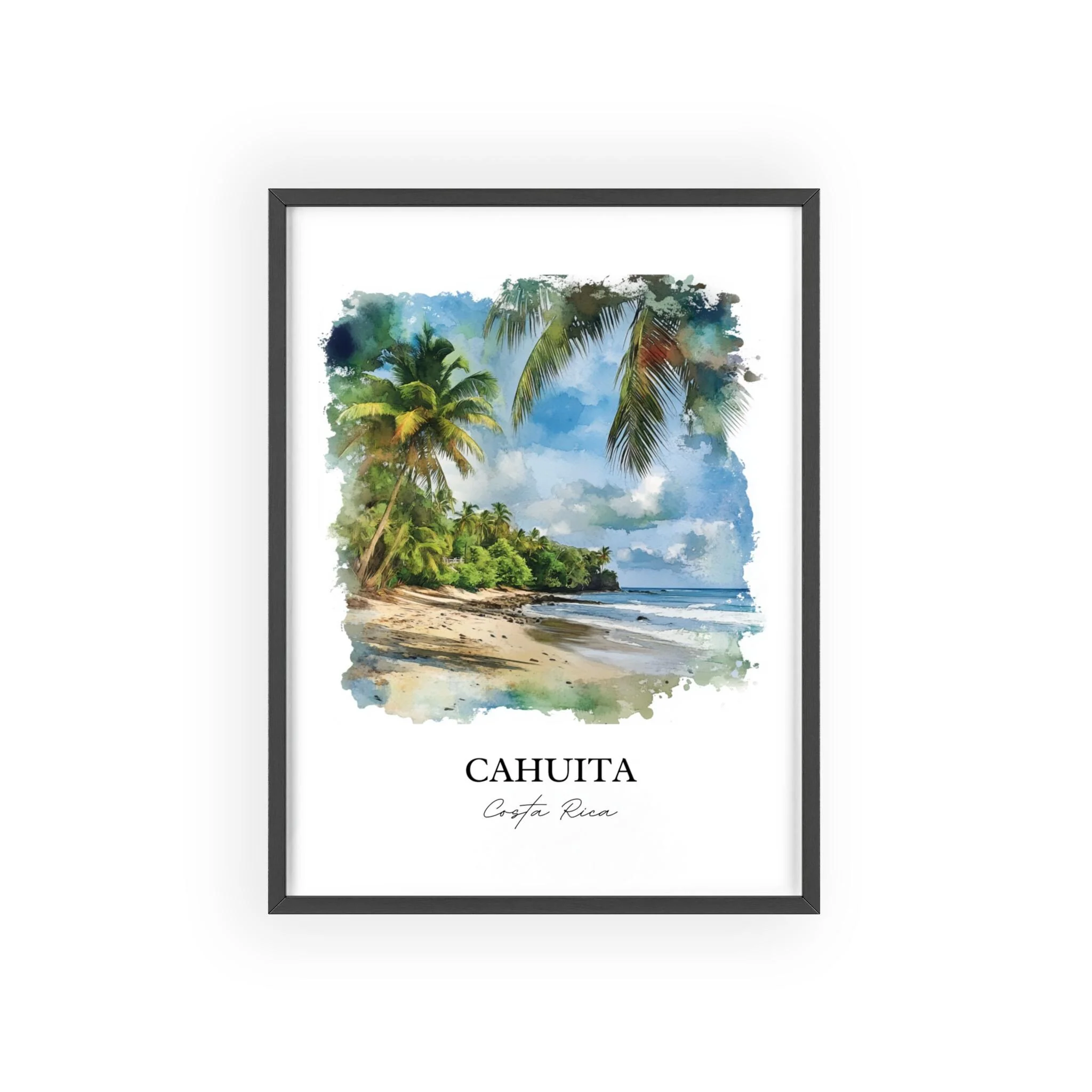 Cahuita, Costa Rica – Watercolor Art Print Playa Blanca - Image 7