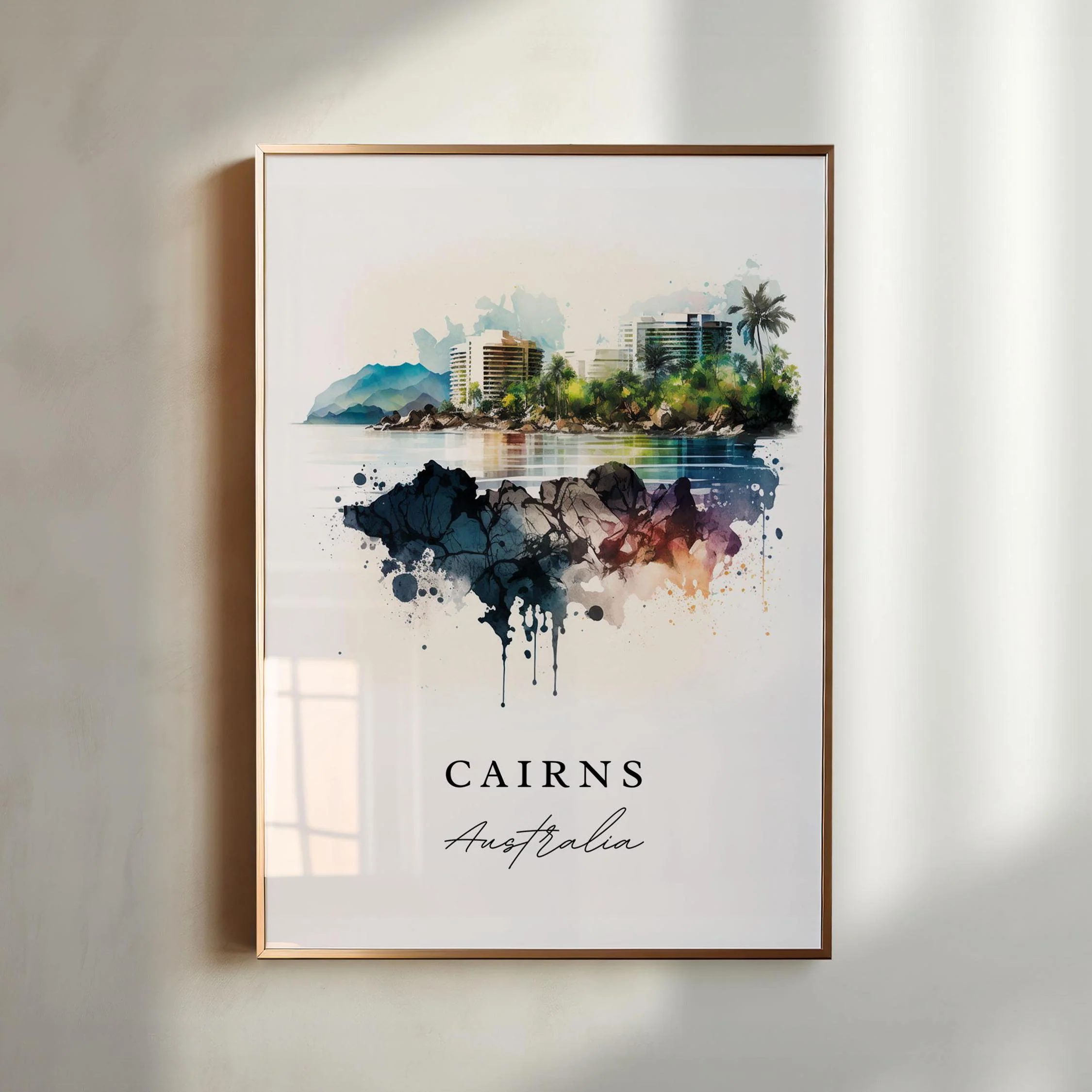 Cairns, Australia – Watercolor Art Print