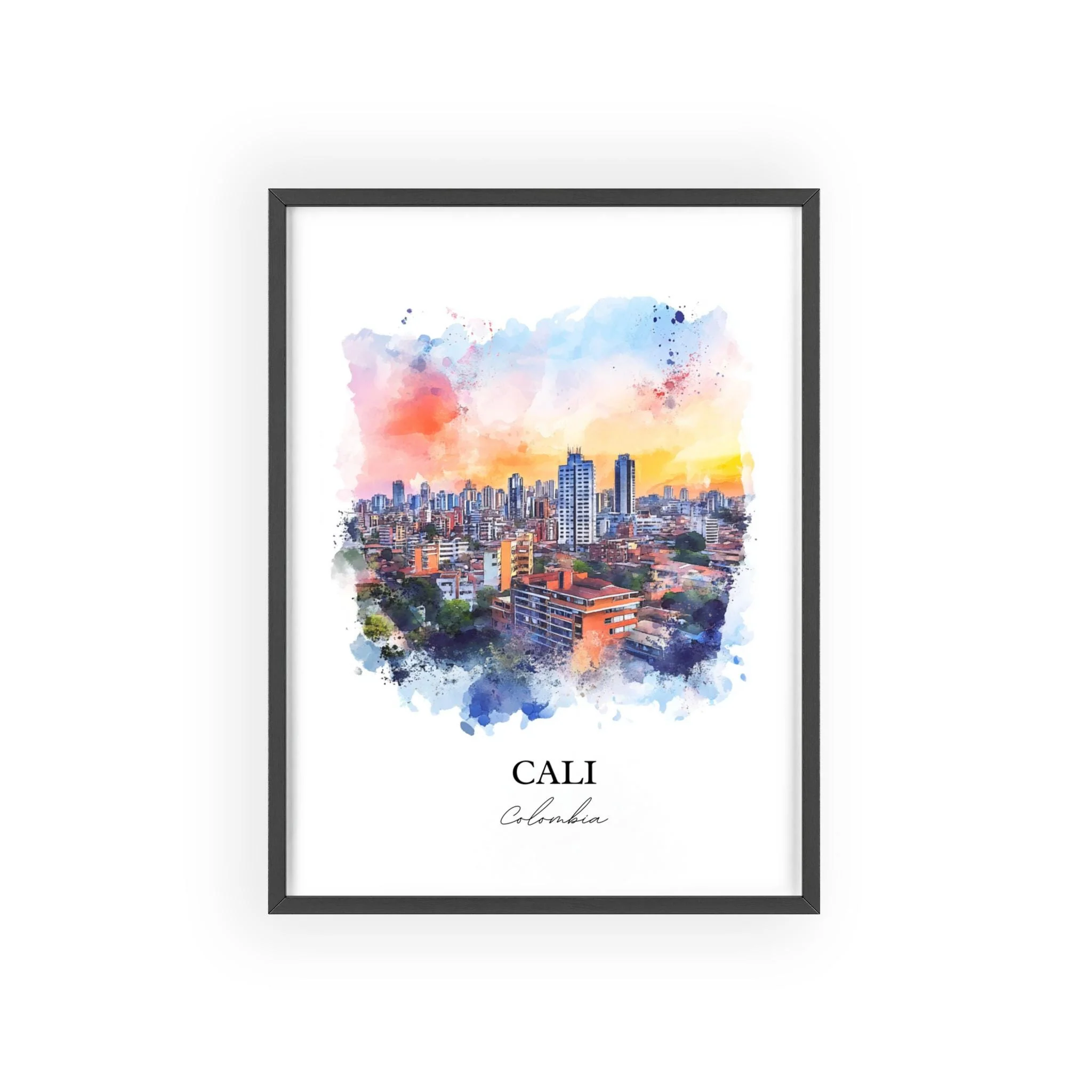 Cali, Colombia – Watercolor Art Print - Image 6