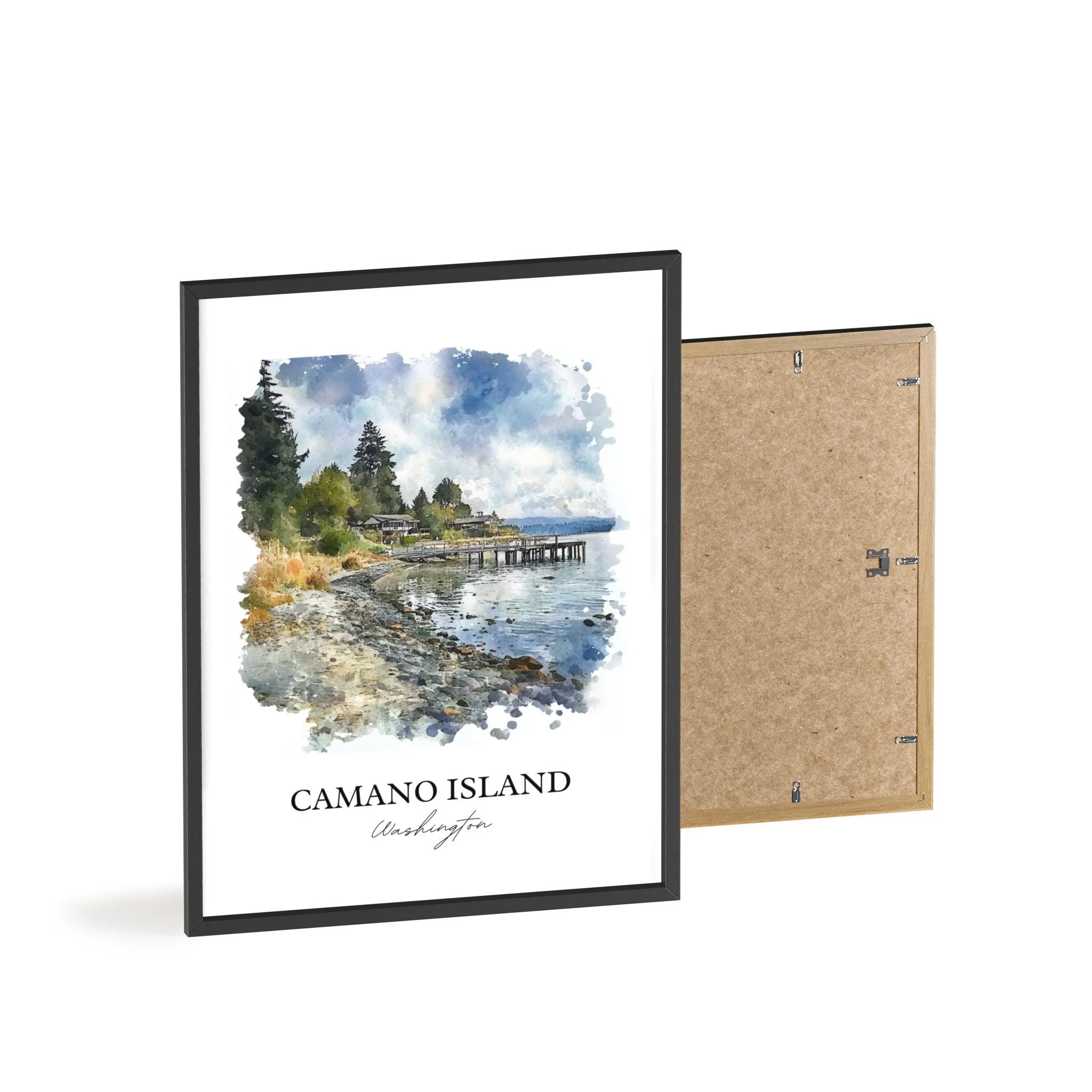 Camano Island, USA – Watercolor Art Print - Image 8