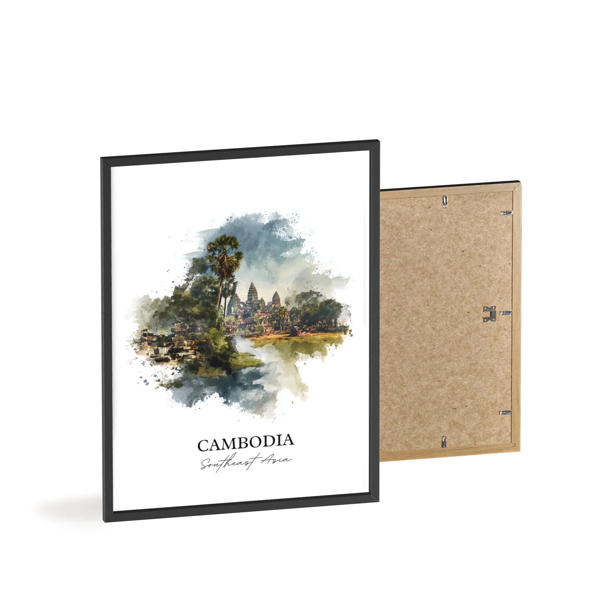 Cambodia, Cambodia – Watercolor Art Print - Image 8