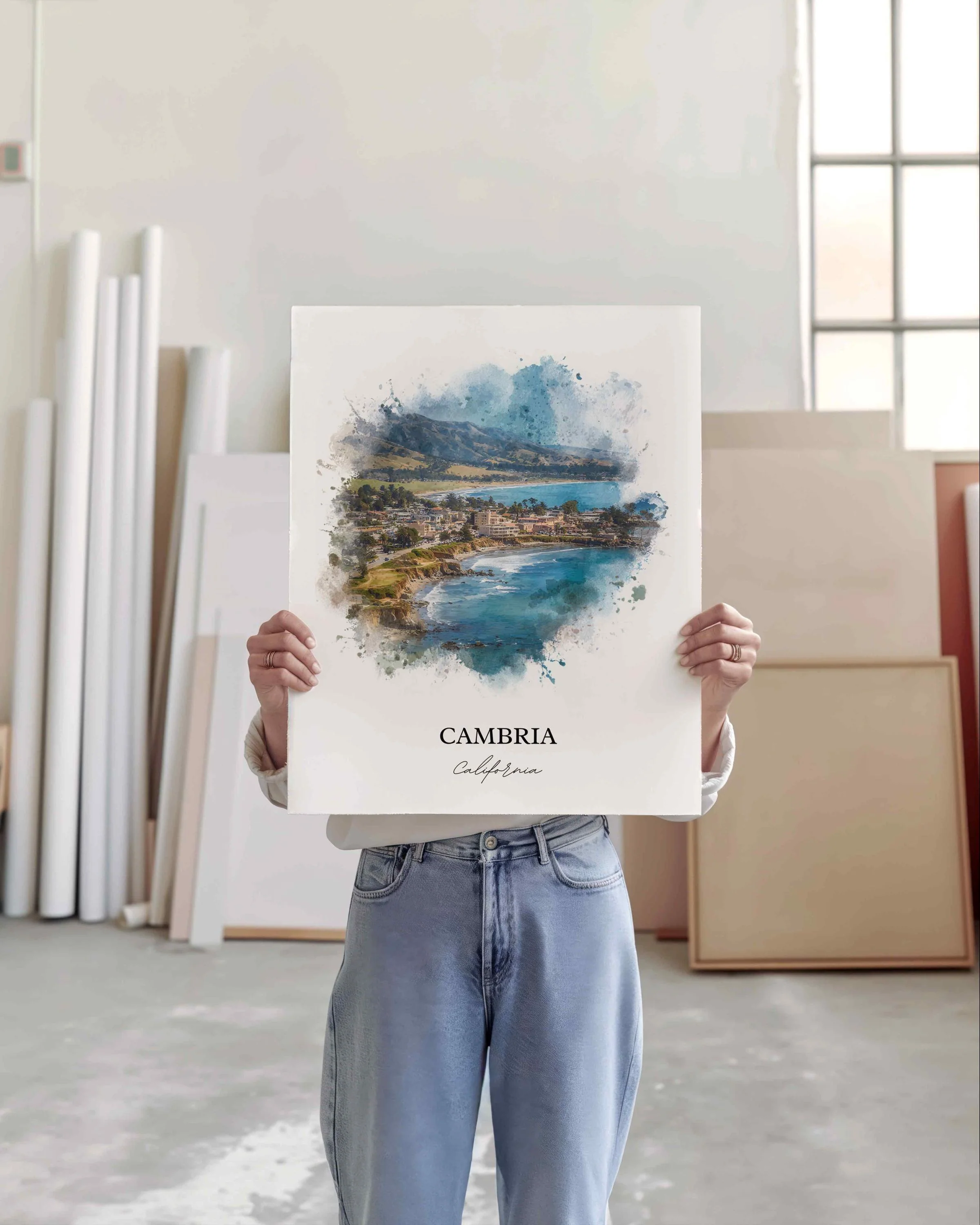 Cambria, California – Watercolor Art Print - Image 6