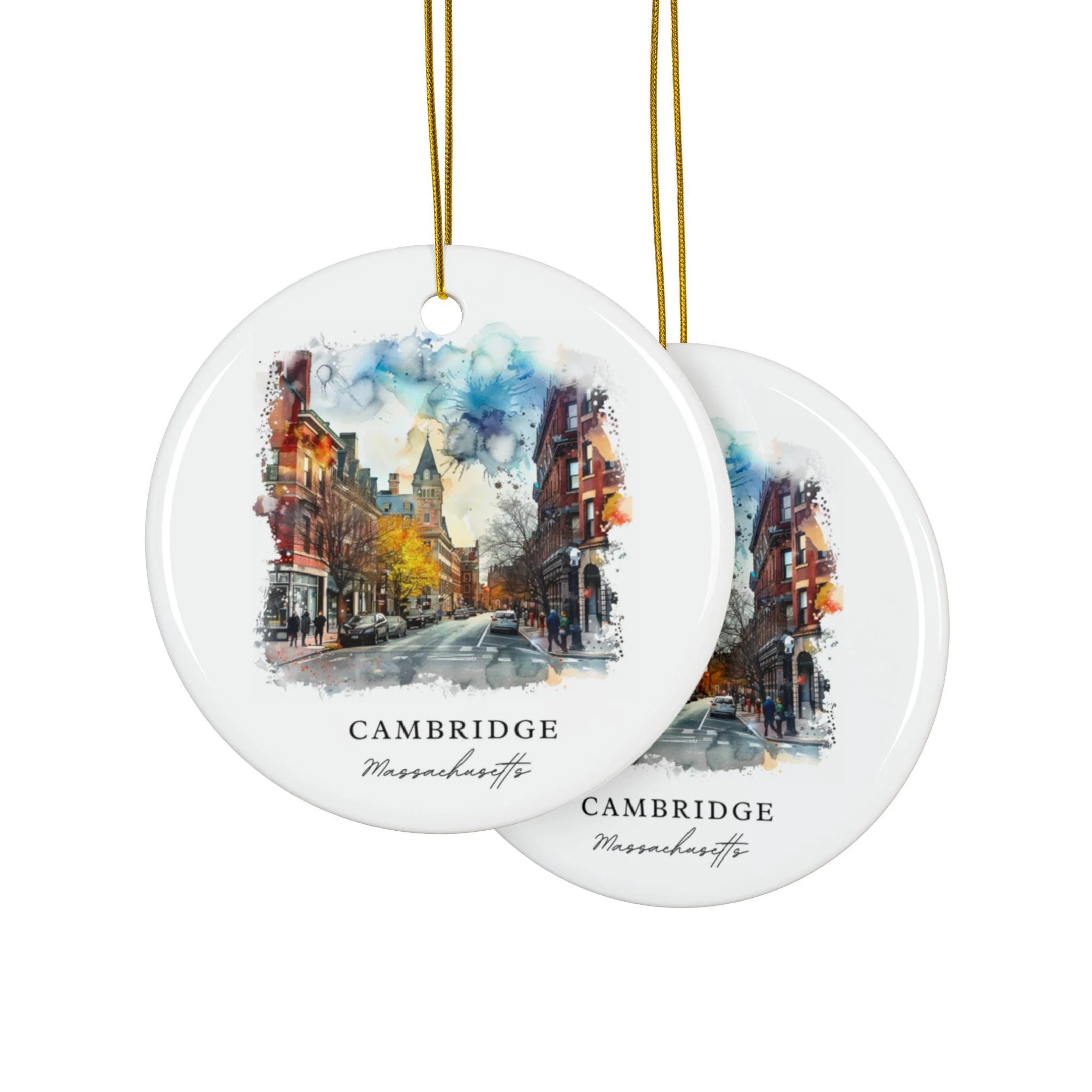 Cambridge Massachusetts Christmas Ornament - Image 4