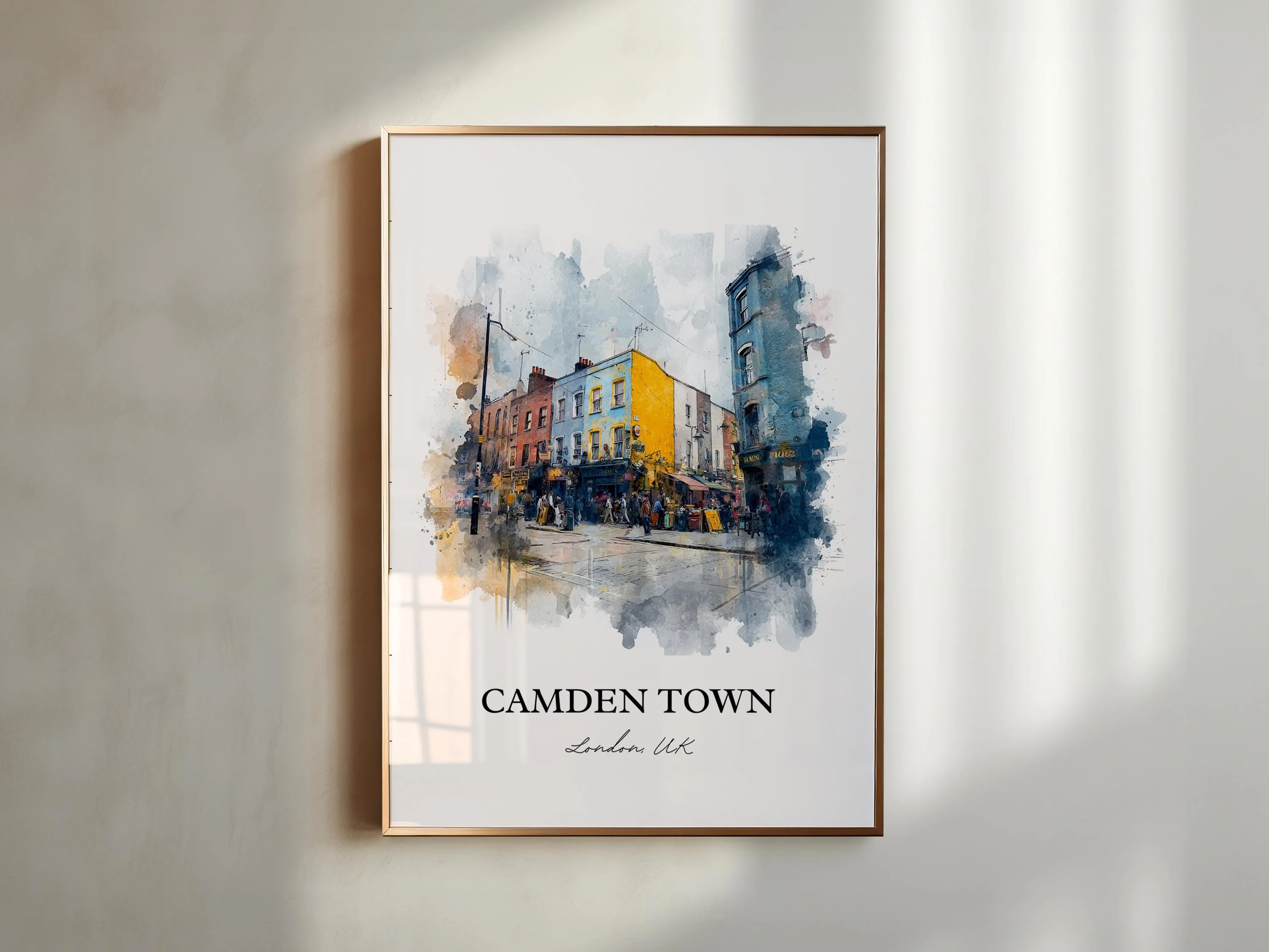 Camden Town, England – Watercolor Art Print - Image 4