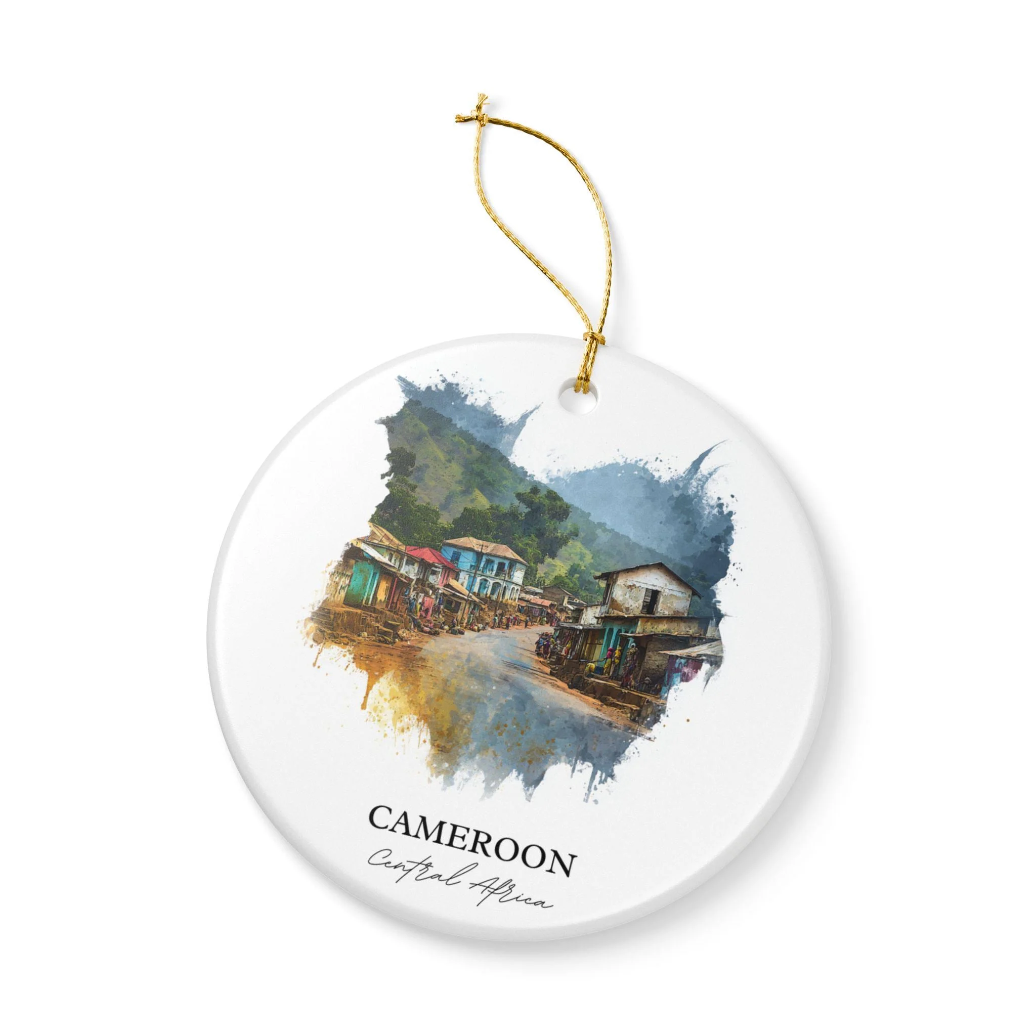 Cameroon Ornament: Unique Cameroon Souvenir, Cameroon Xmas Decor, and Authentic Cameroon Africa Gift - Image 3