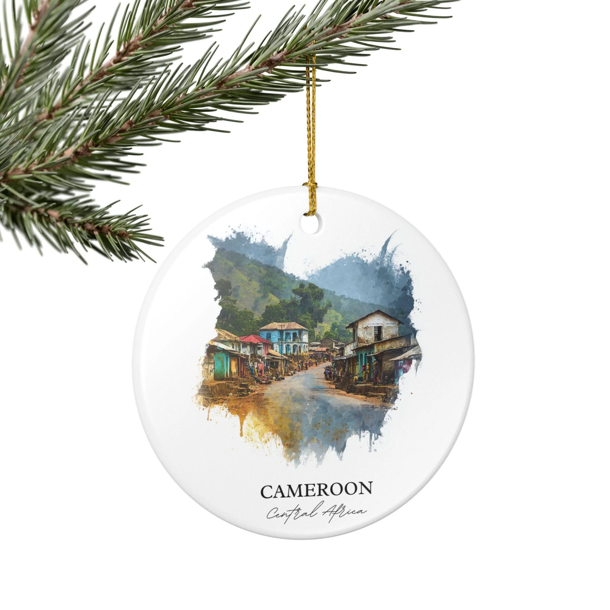 Cameroon Ornament: Unique Cameroon Souvenir, Cameroon Xmas Decor, and Authentic Cameroon Africa Gift - Image 5